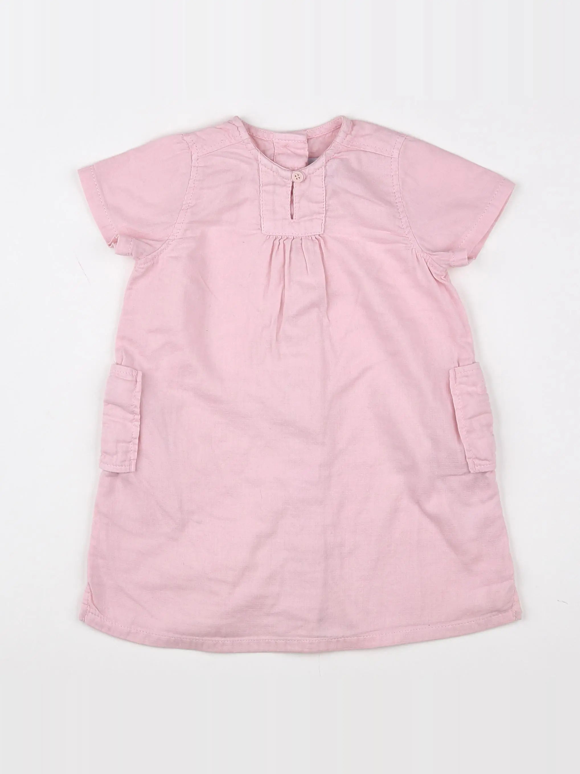 Petit Bateau - robe rose - 18 mois