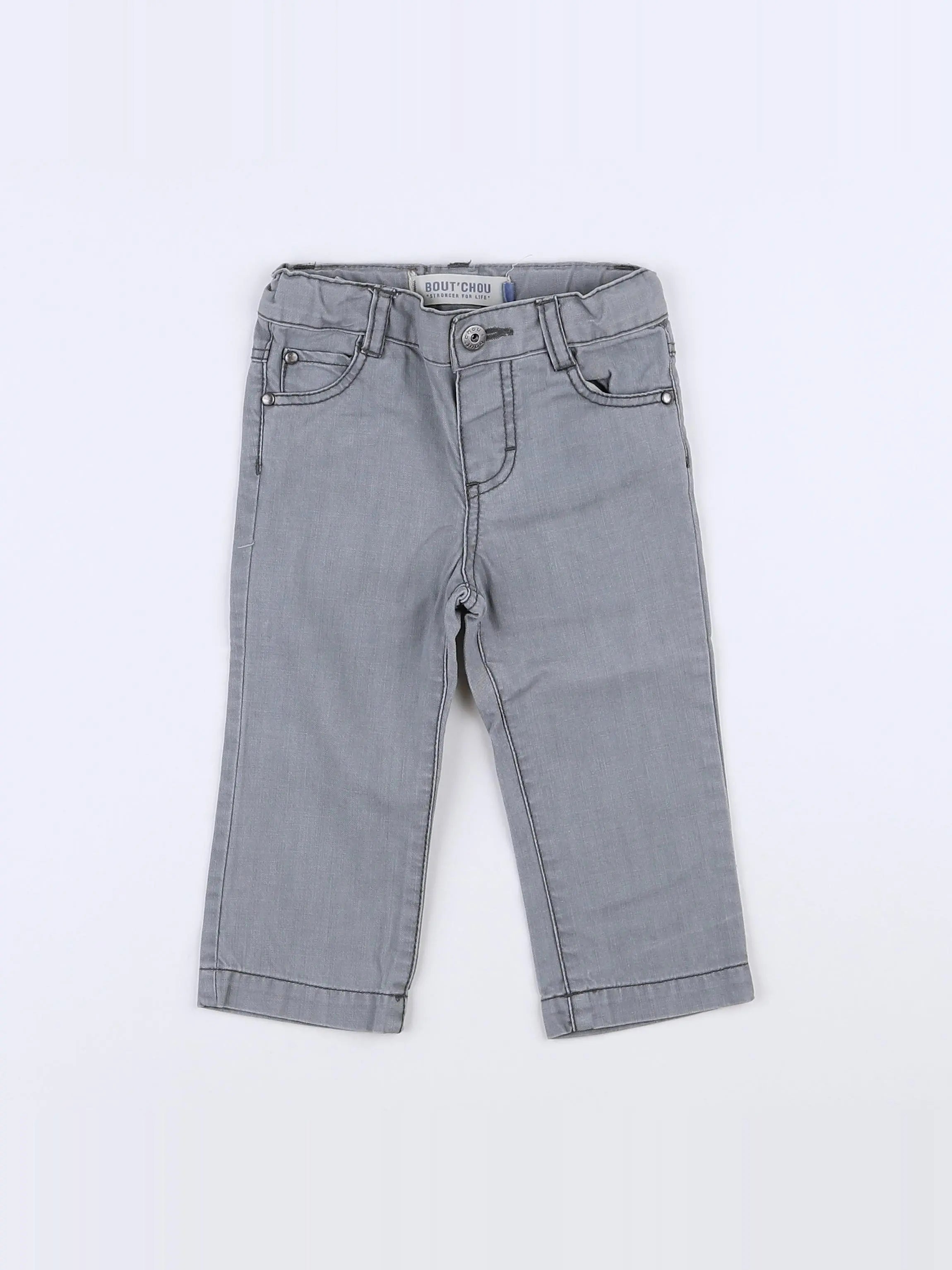 Boutchou - pantalon gris - 9 mois