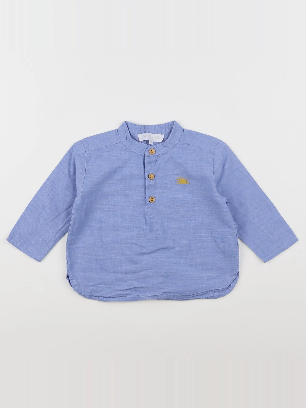 Cadet Rousselle - chemise bleu, jaune - 6 mois
