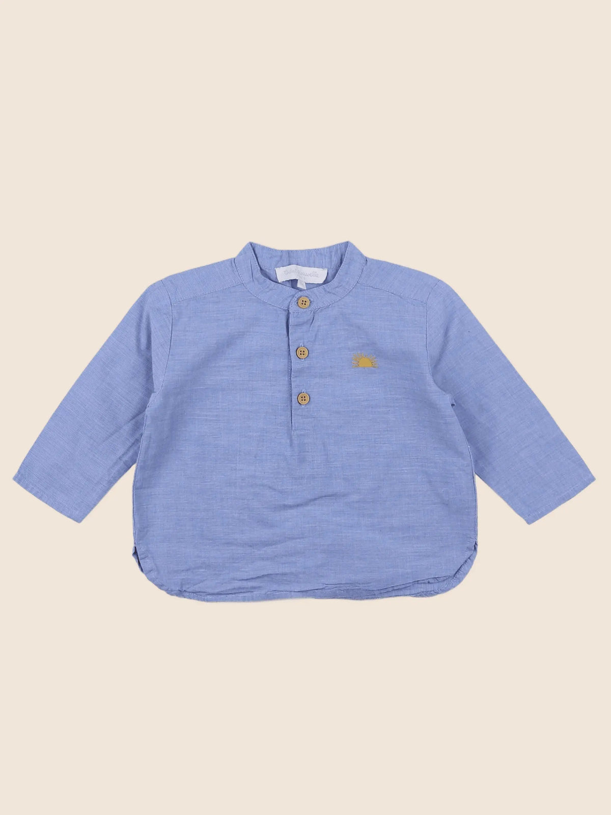 Cadet Rousselle - chemise bleu, jaune - 6 mois