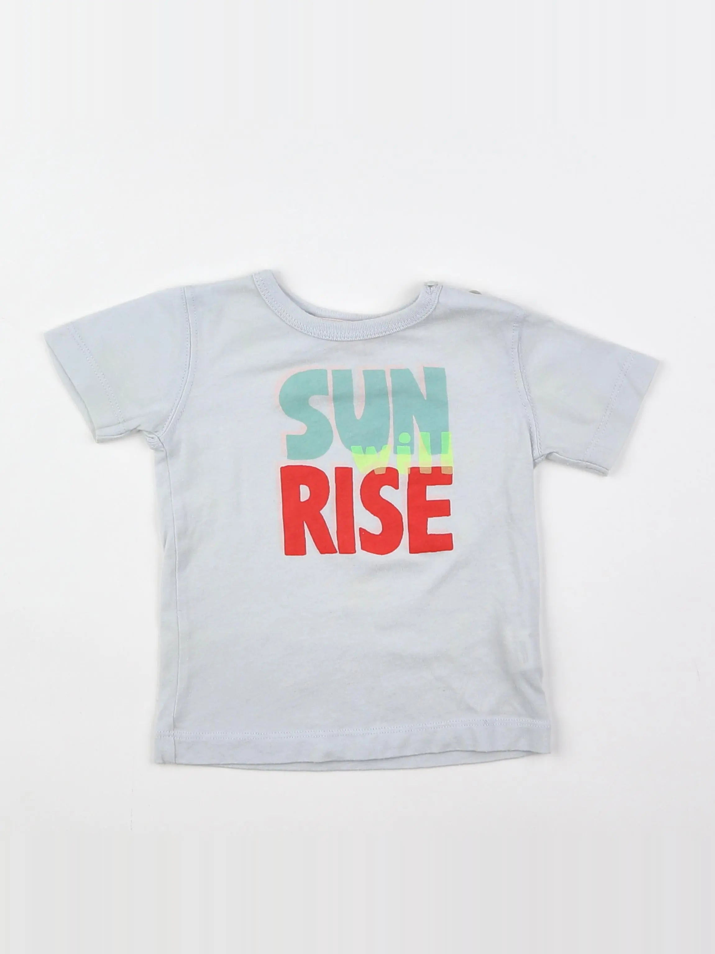 Bonpoint - tee-shirt bleu, multicolore - 6 mois