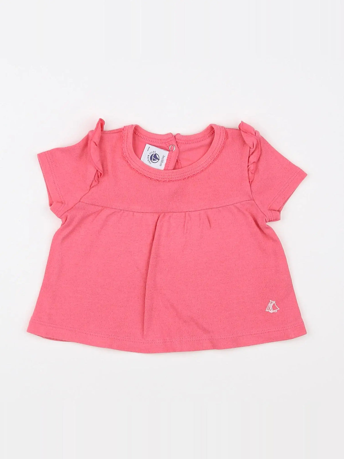 Petit Bateau - tee-shirt rose - 3 mois