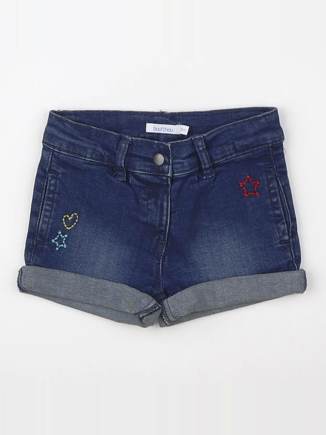 Boutchou - short bleu - 12 mois