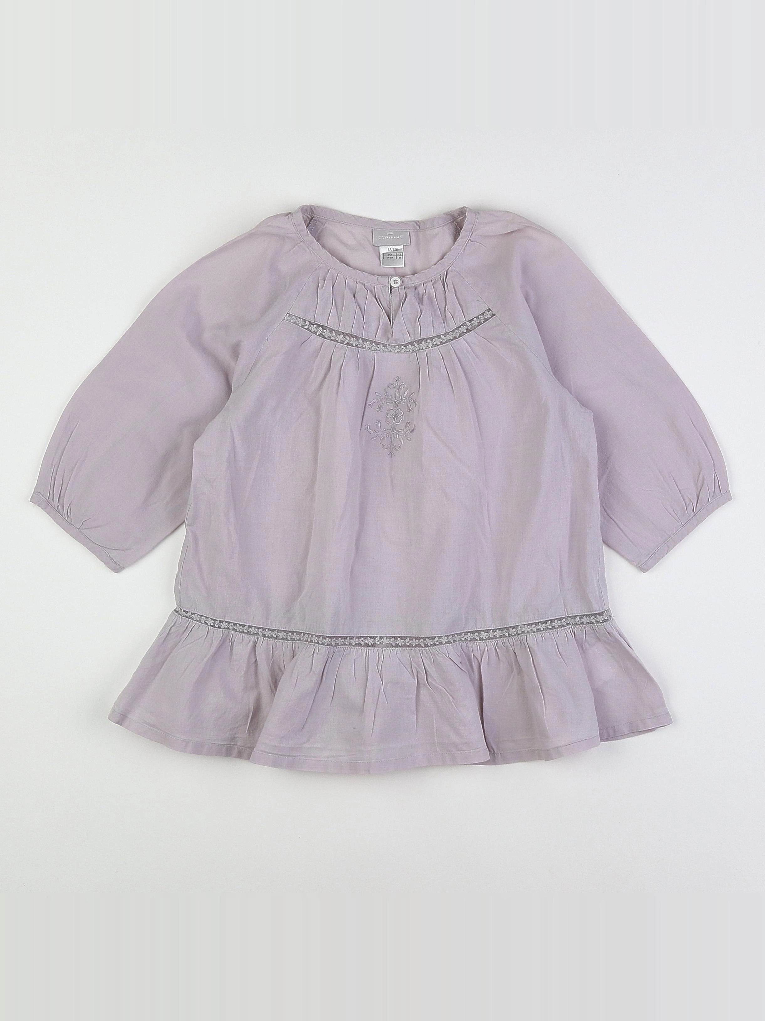Cyrillus - blouse gris - 8 ans
