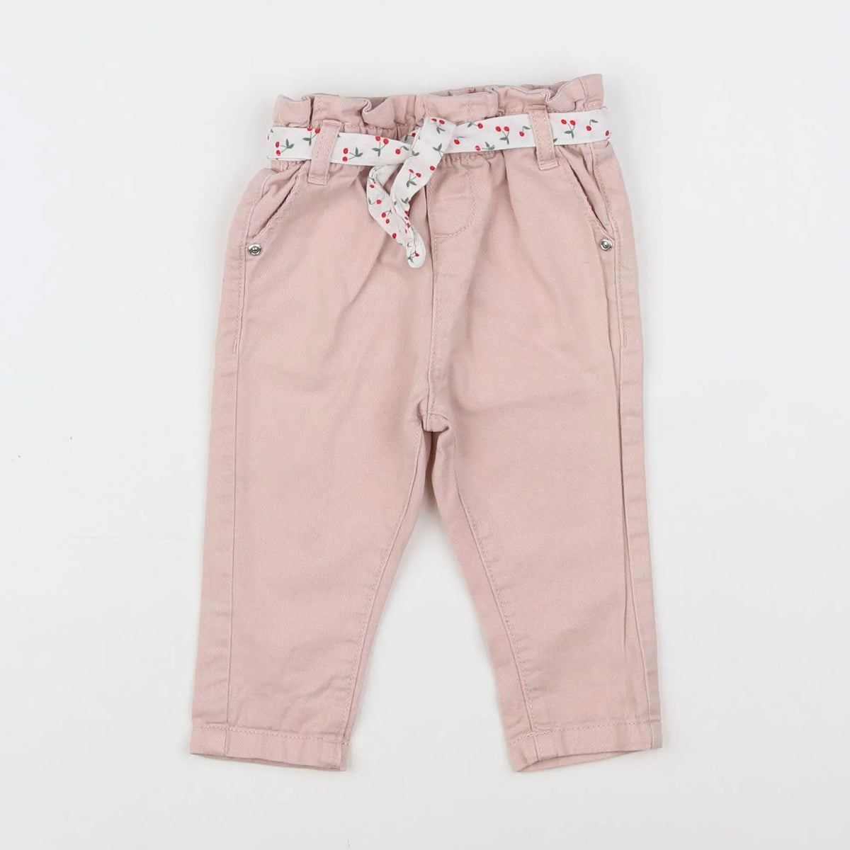 Vertbaudet - pantalon rose - 9 mois