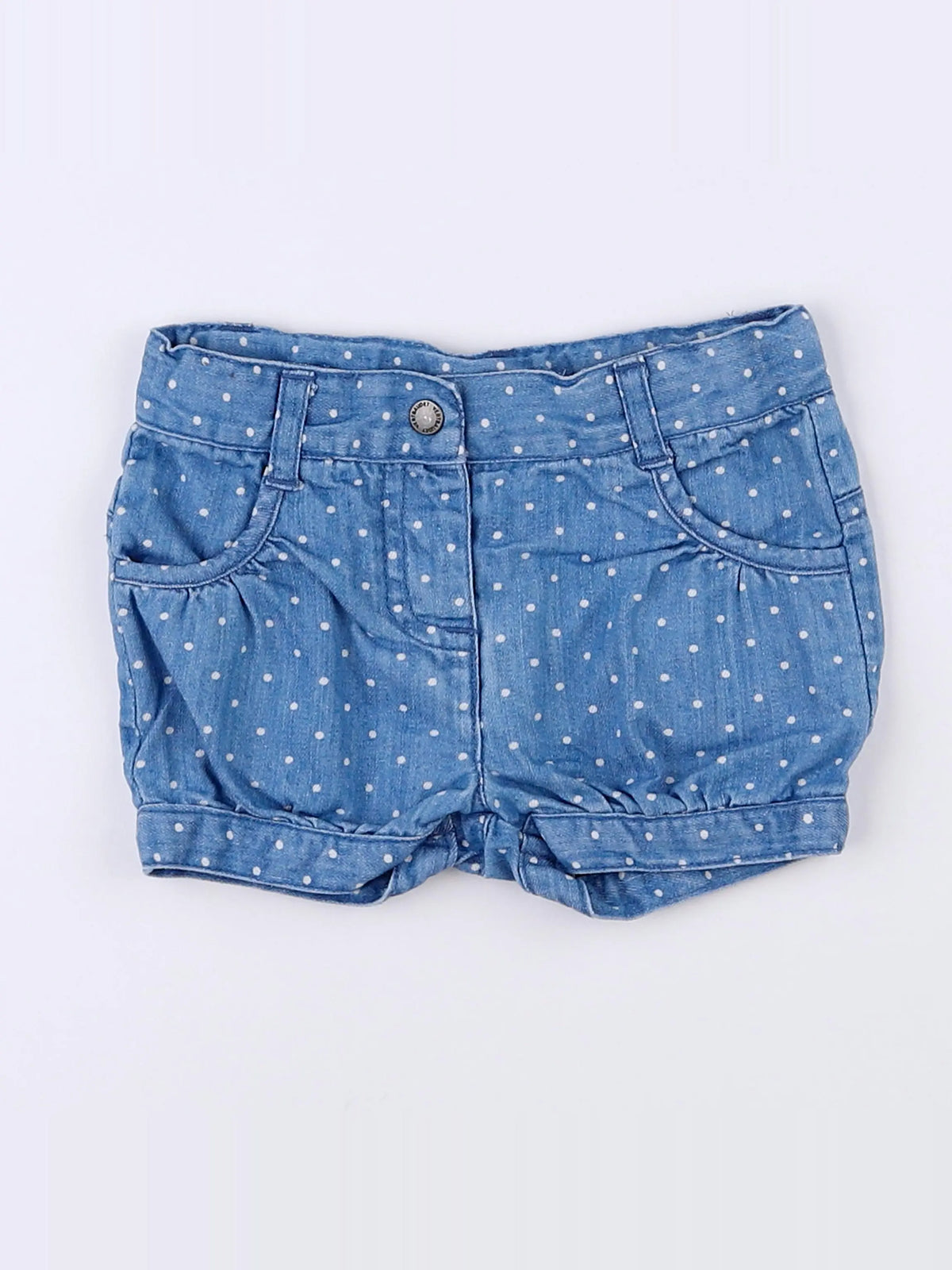 Vertbaudet - short bleu - 9 mois