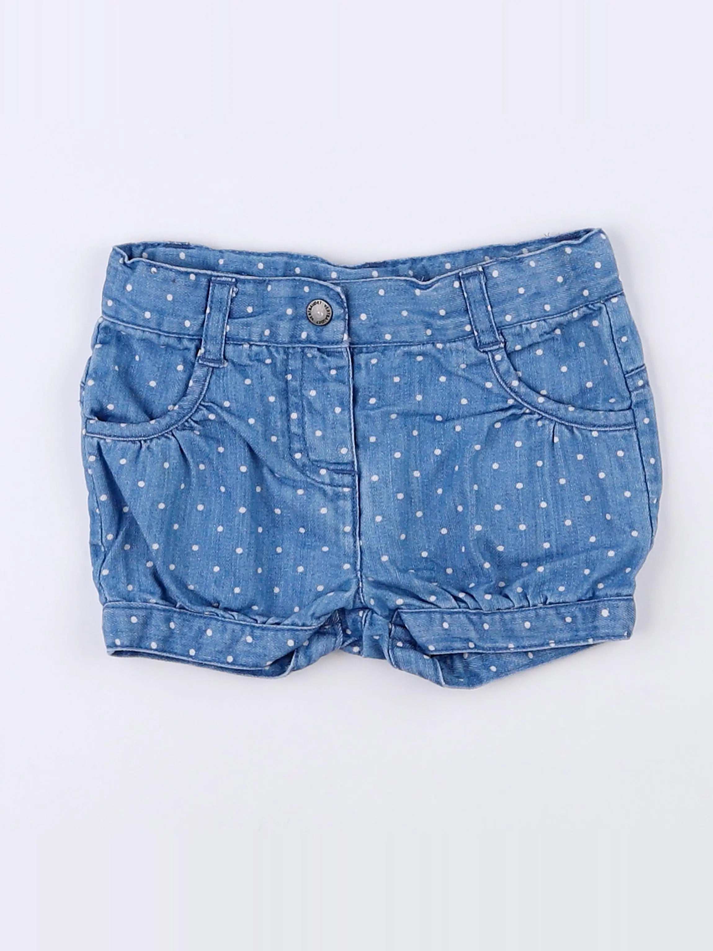Vertbaudet - short bleu - 9 mois