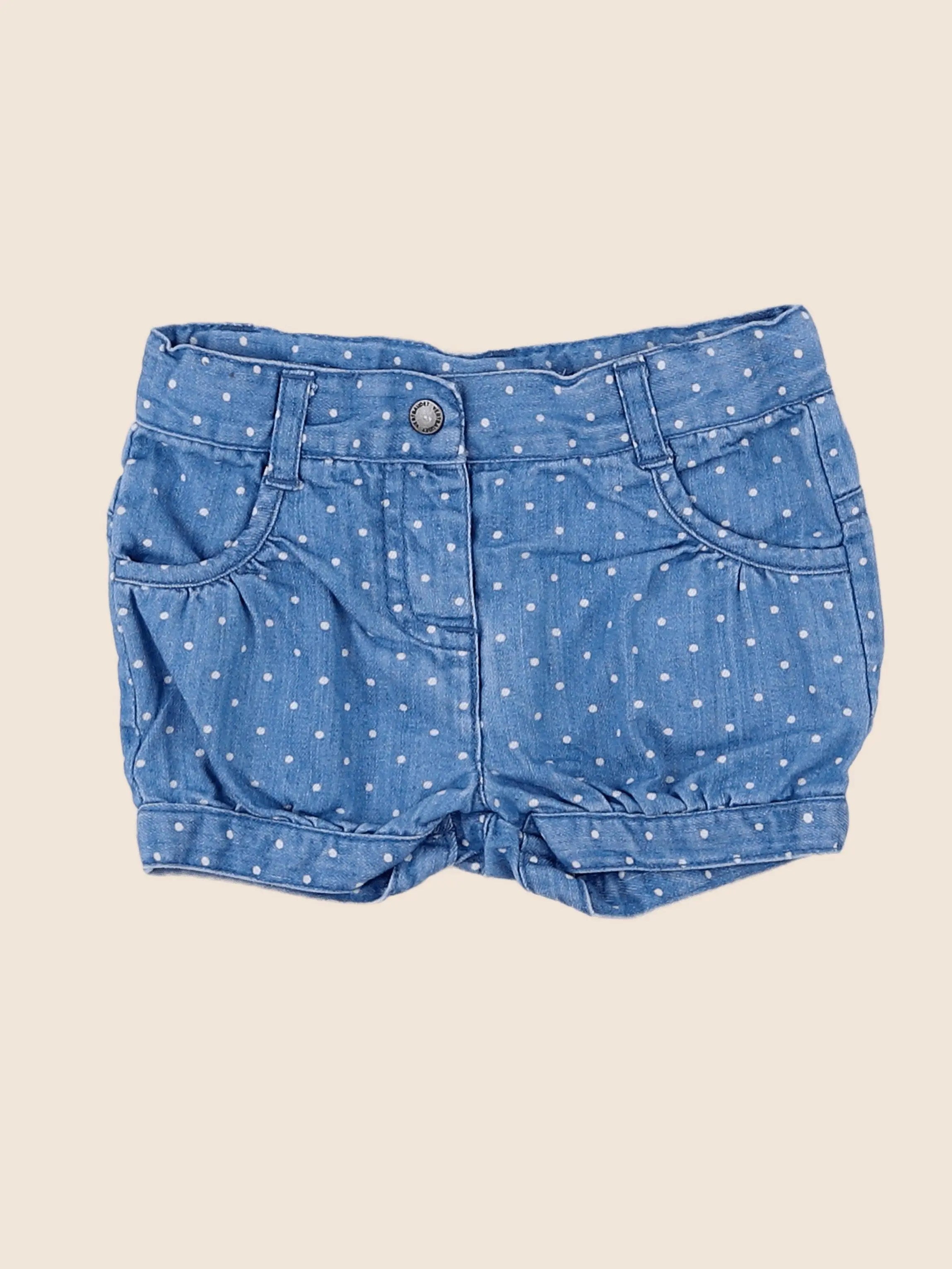 Vertbaudet - short bleu - 9 mois