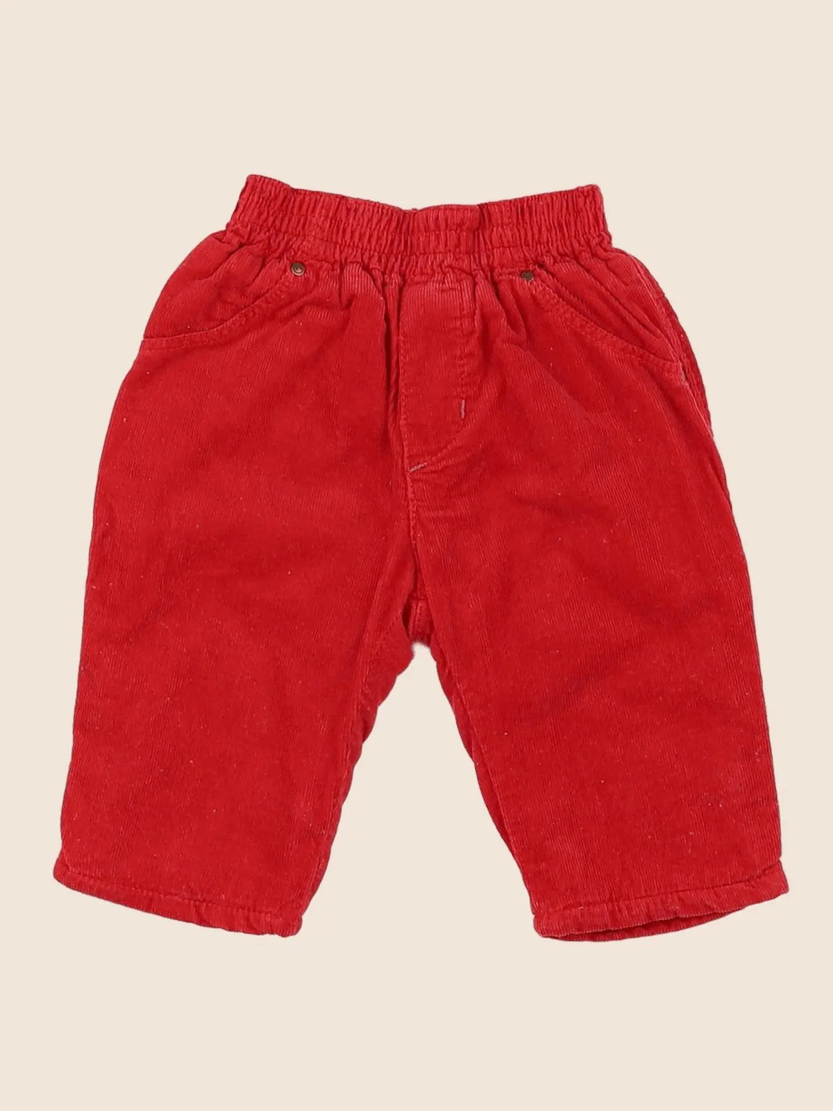 Catimini - pantalon doublé rouge - 3 mois