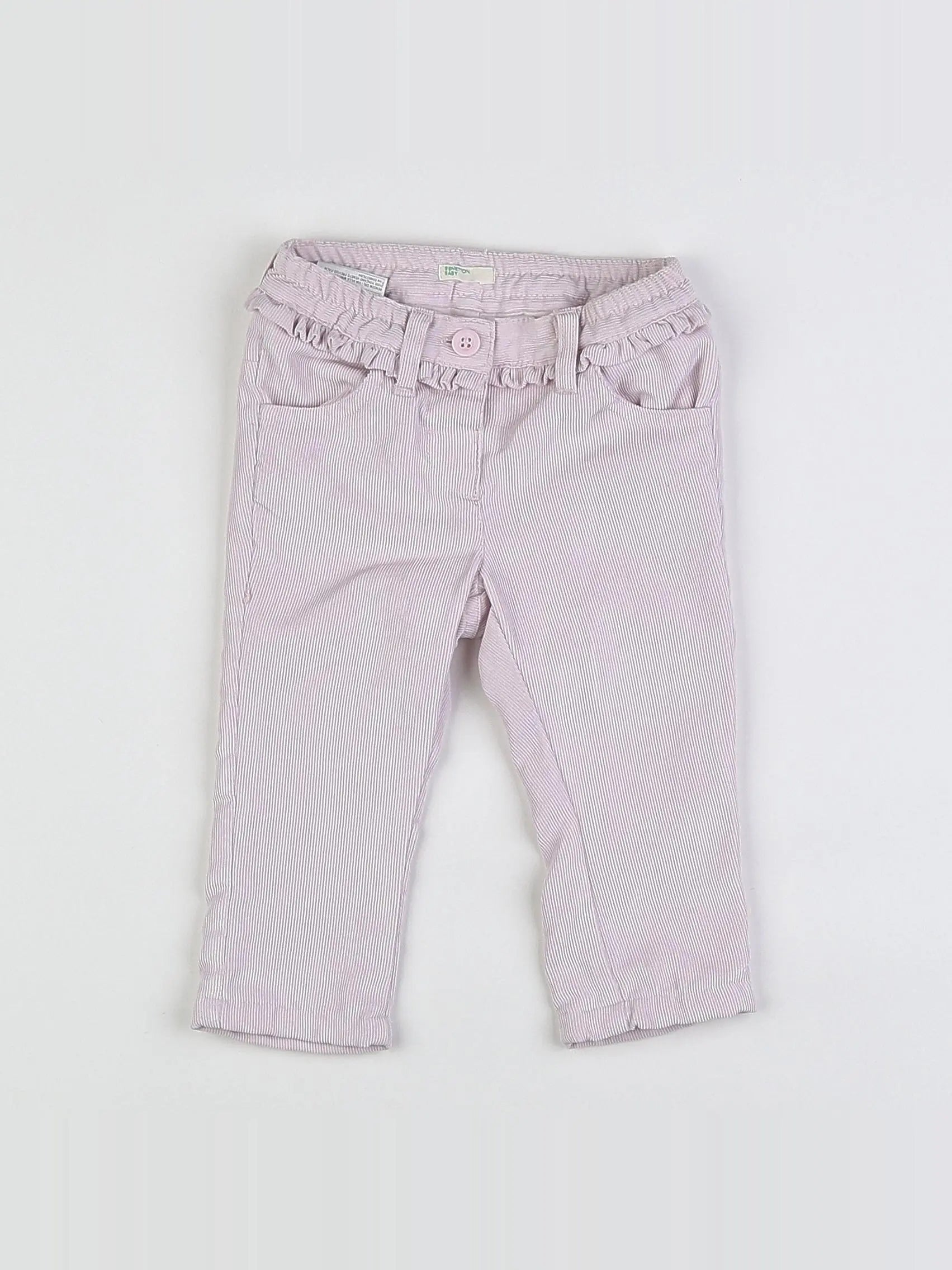 Benetton - pantalon rose - 3/6 mois