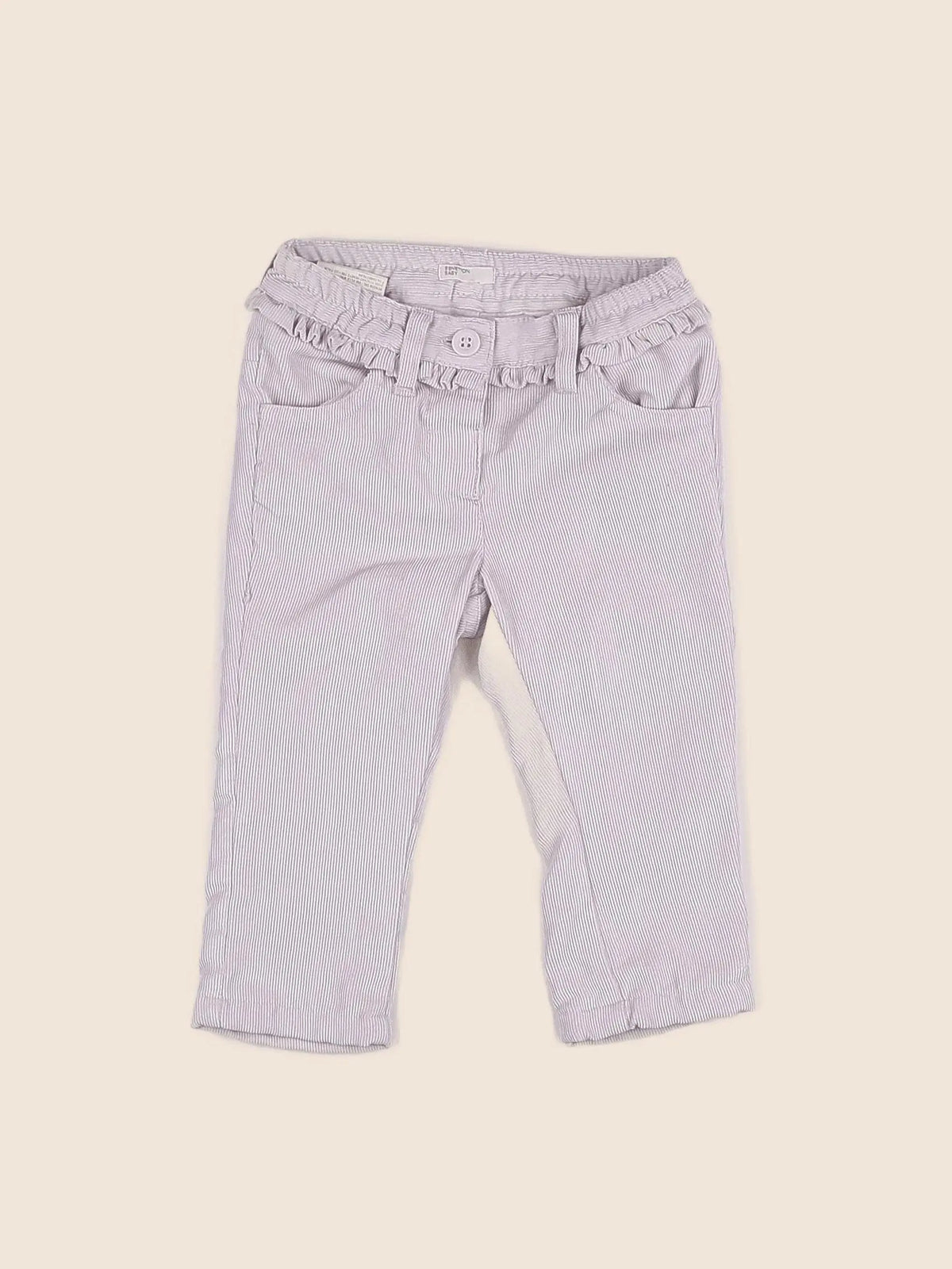 Benetton - pantalon rose - 3/6 mois
