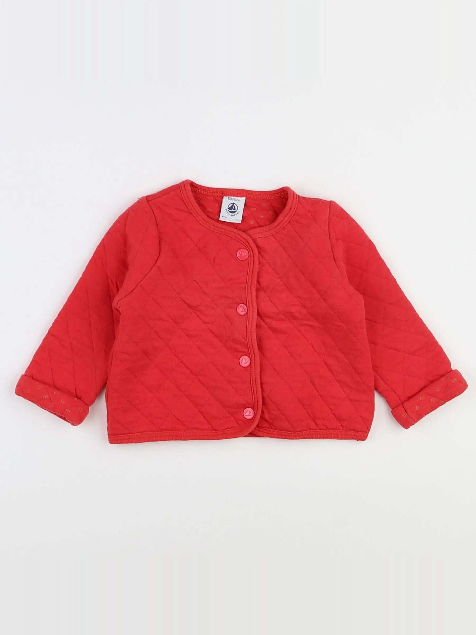 Petit Bateau - sweat rose - 12 mois