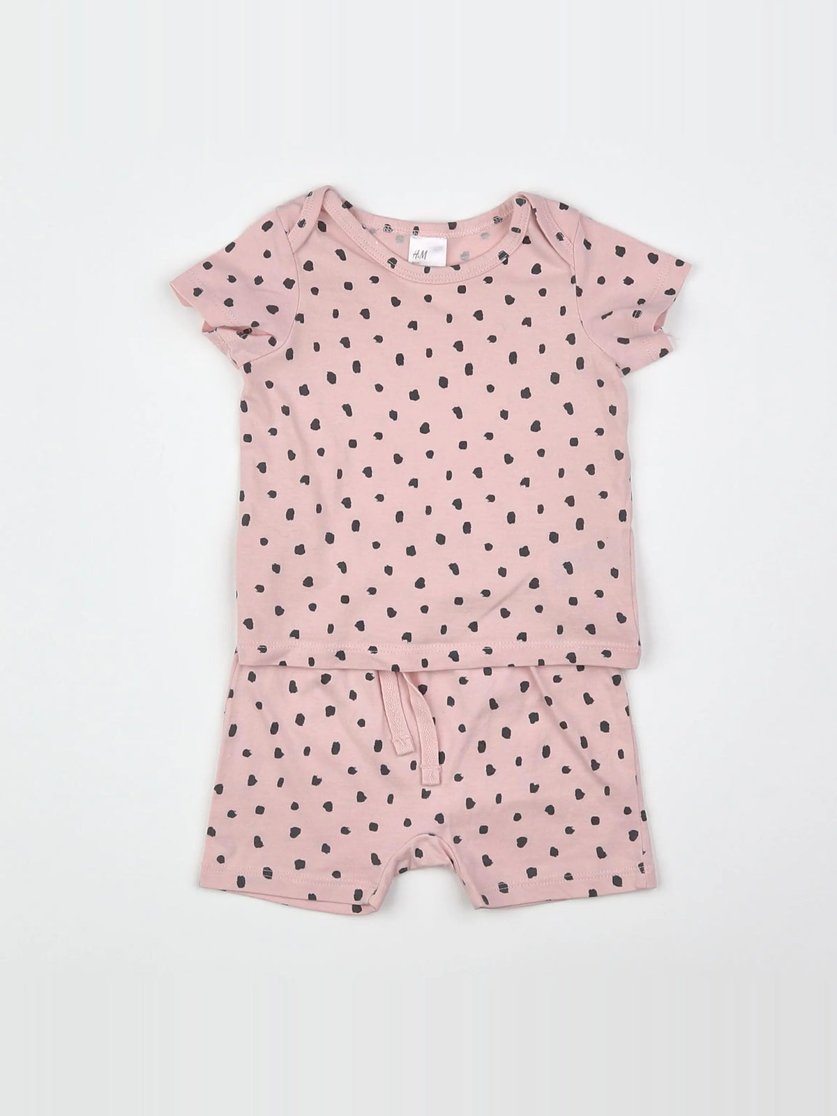 H&M - pyjama coton rose - 3 mois