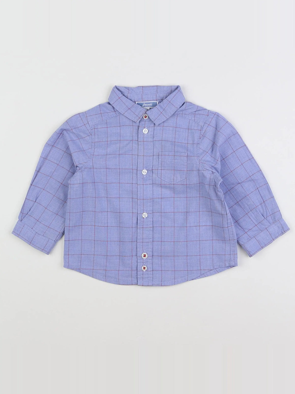 Jacadi - chemise bleu - 12 mois