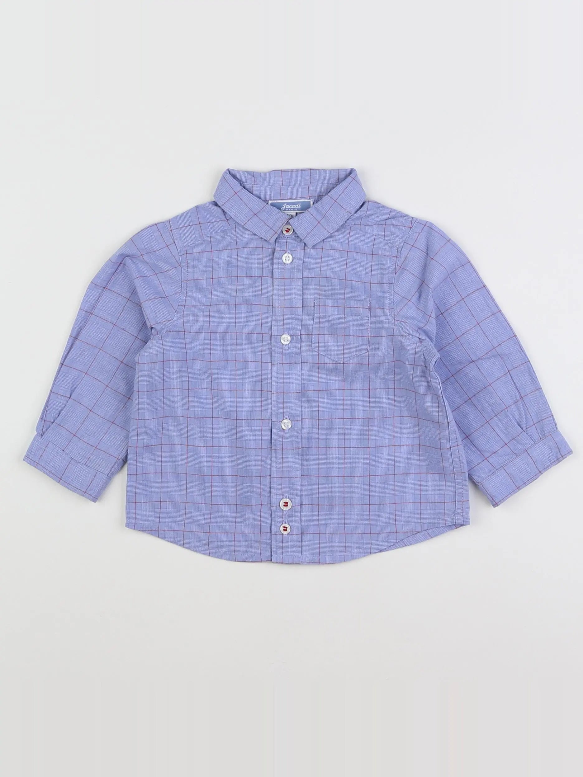 Jacadi - chemise bleu - 12 mois