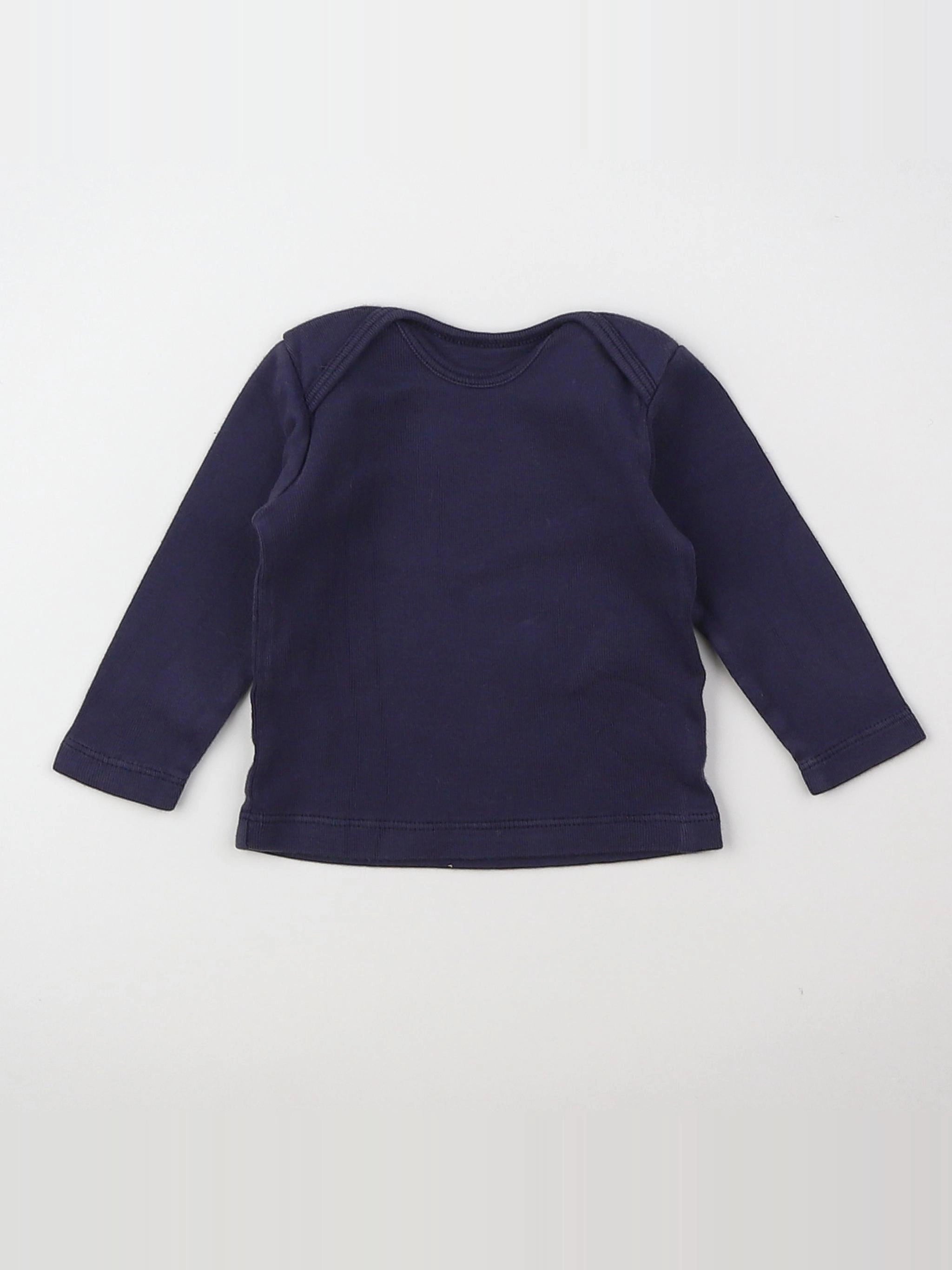 Bonton - maillot de corps bleu - 3 mois