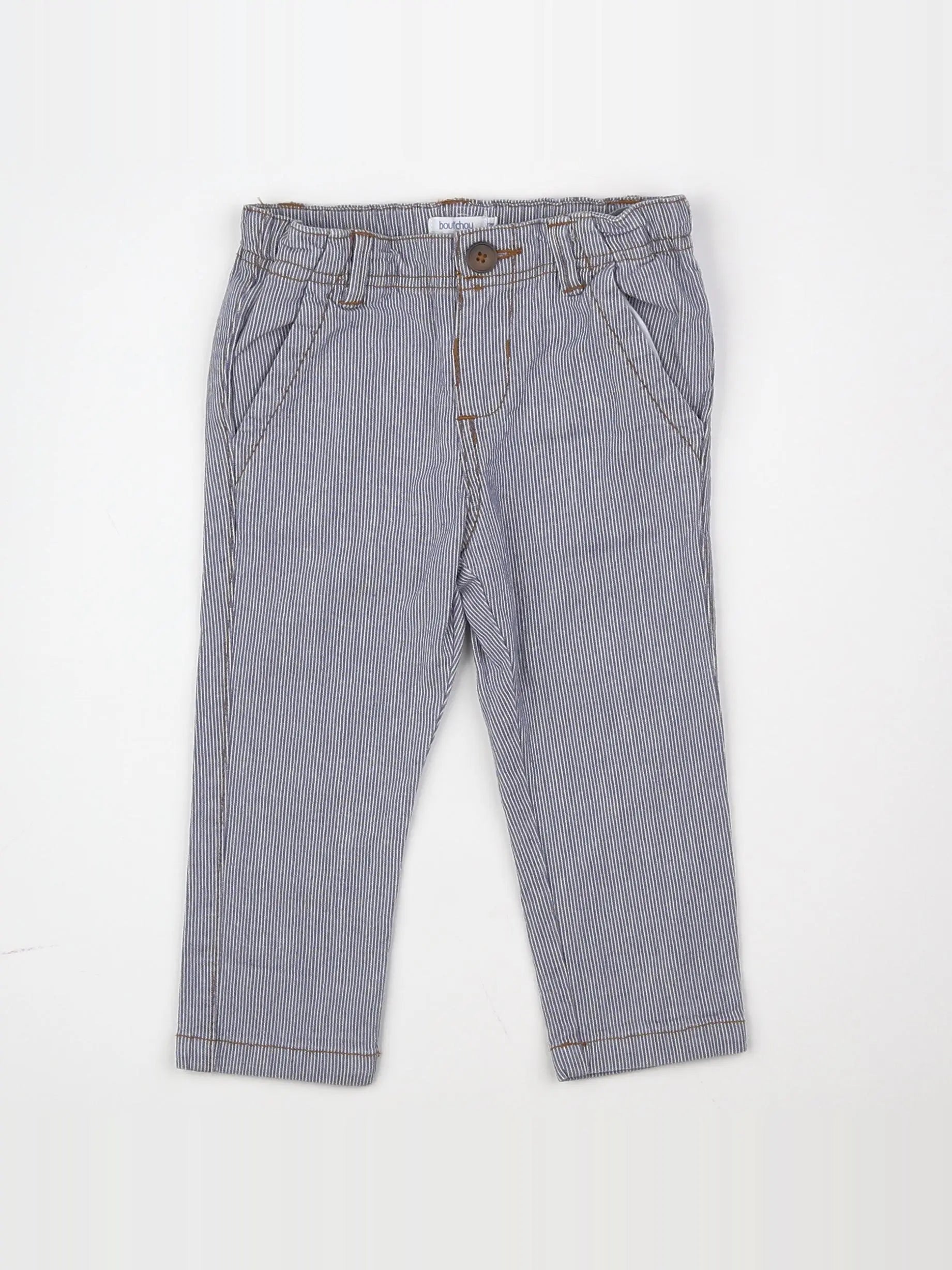 Boutchou - pantalon bleu - 12 mois