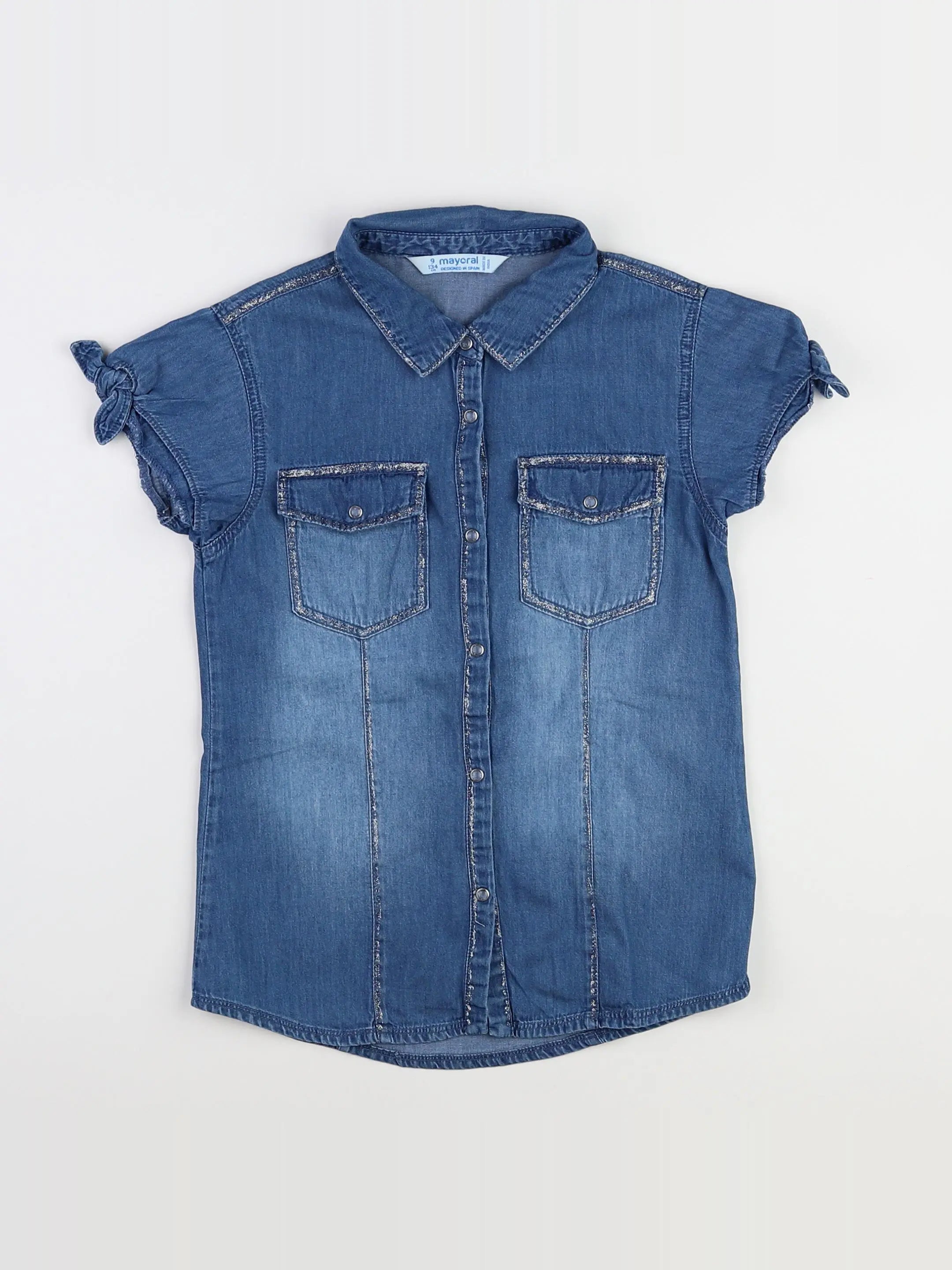 Mayoral - robe bleu - 9 ans