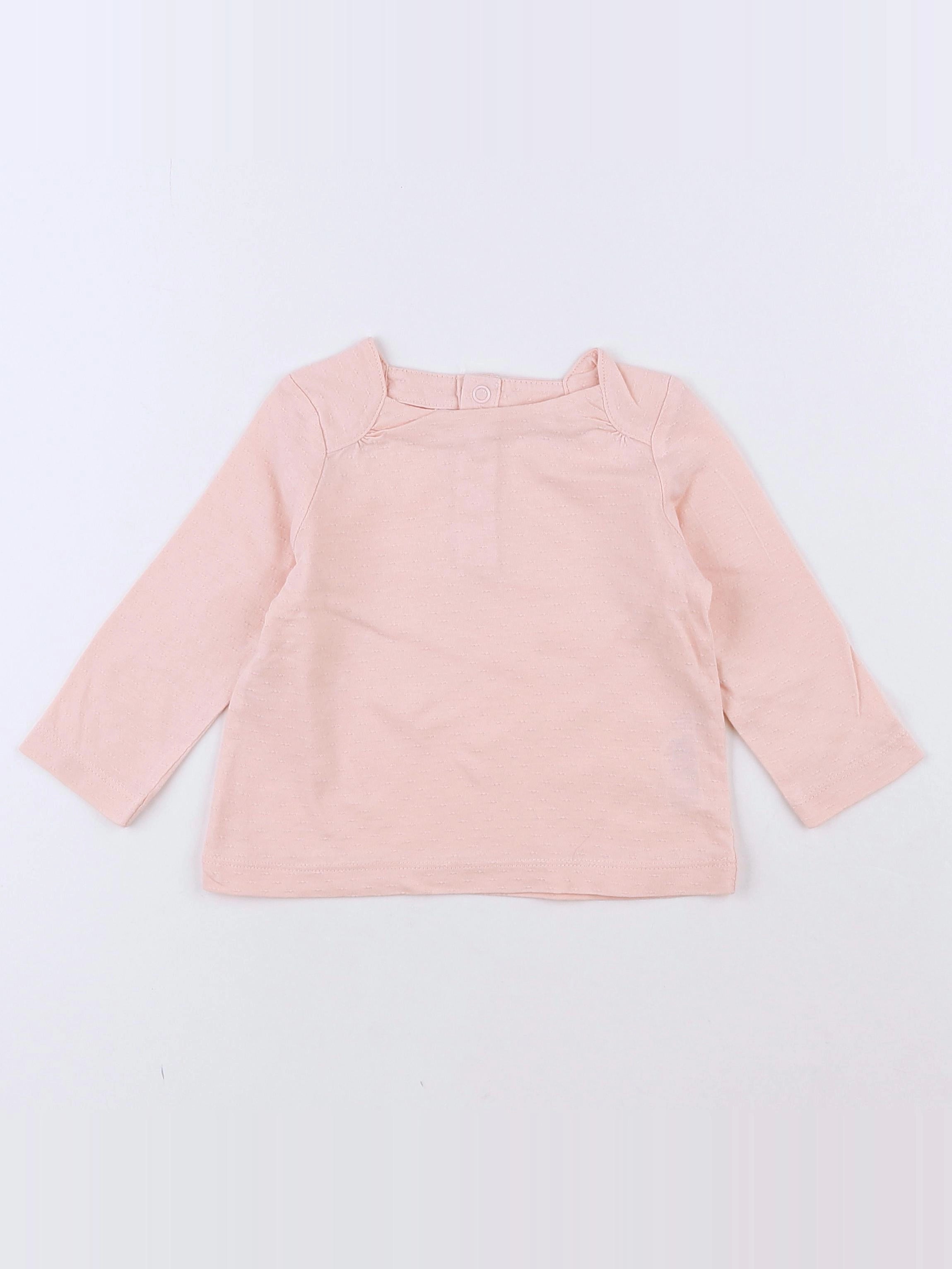 Natalys - tee-shirt rose - 9 mois