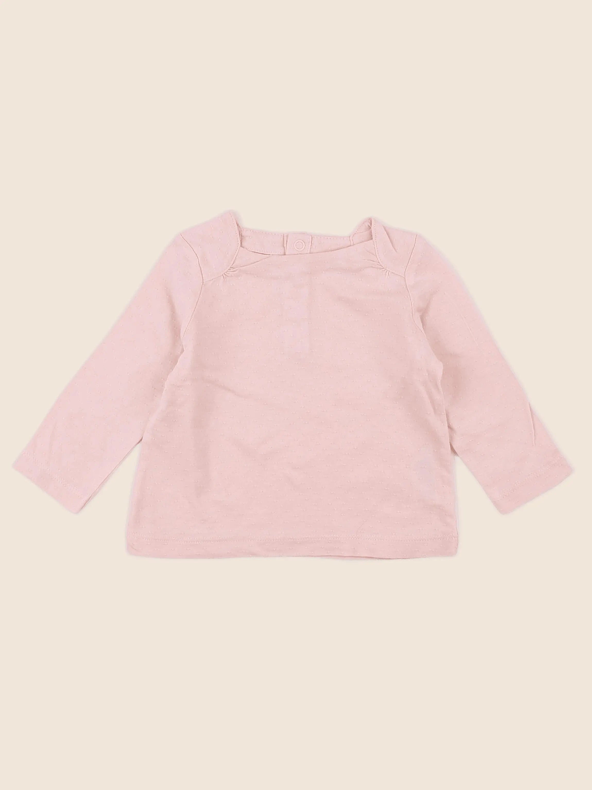 Natalys - tee-shirt rose - 9 mois
