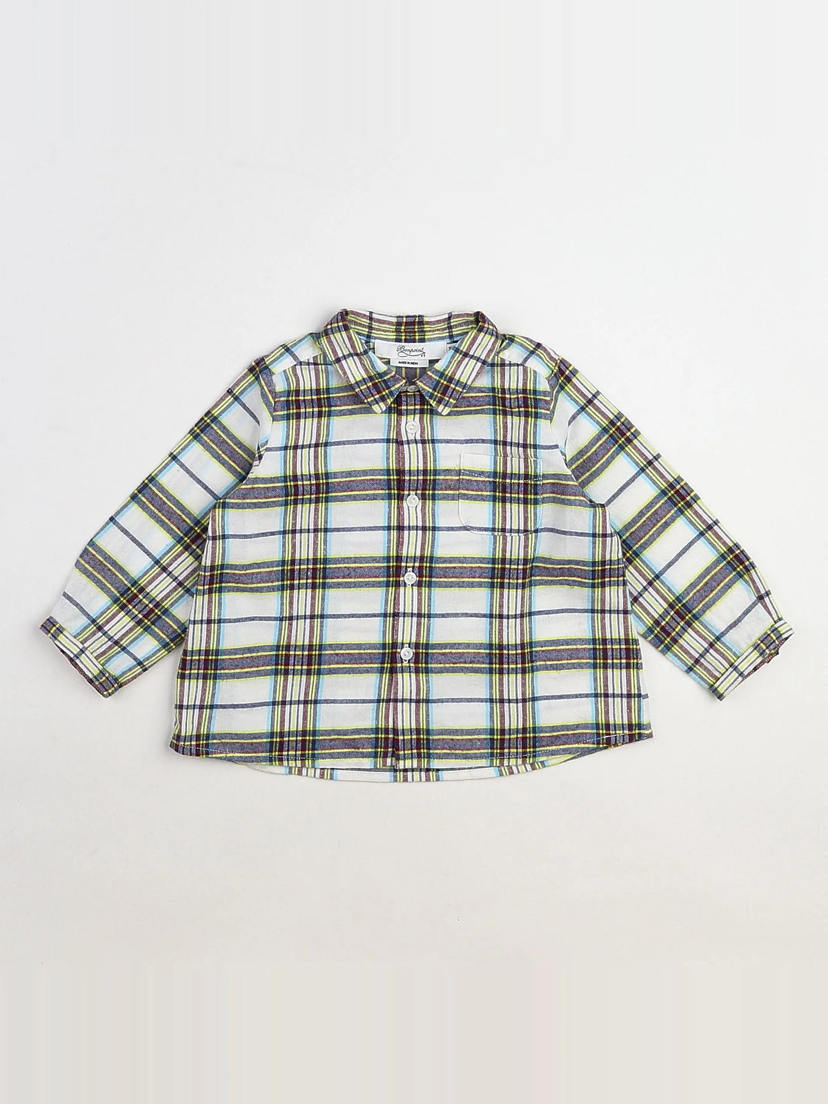 Bonpoint - chemise multicolore - 12 mois