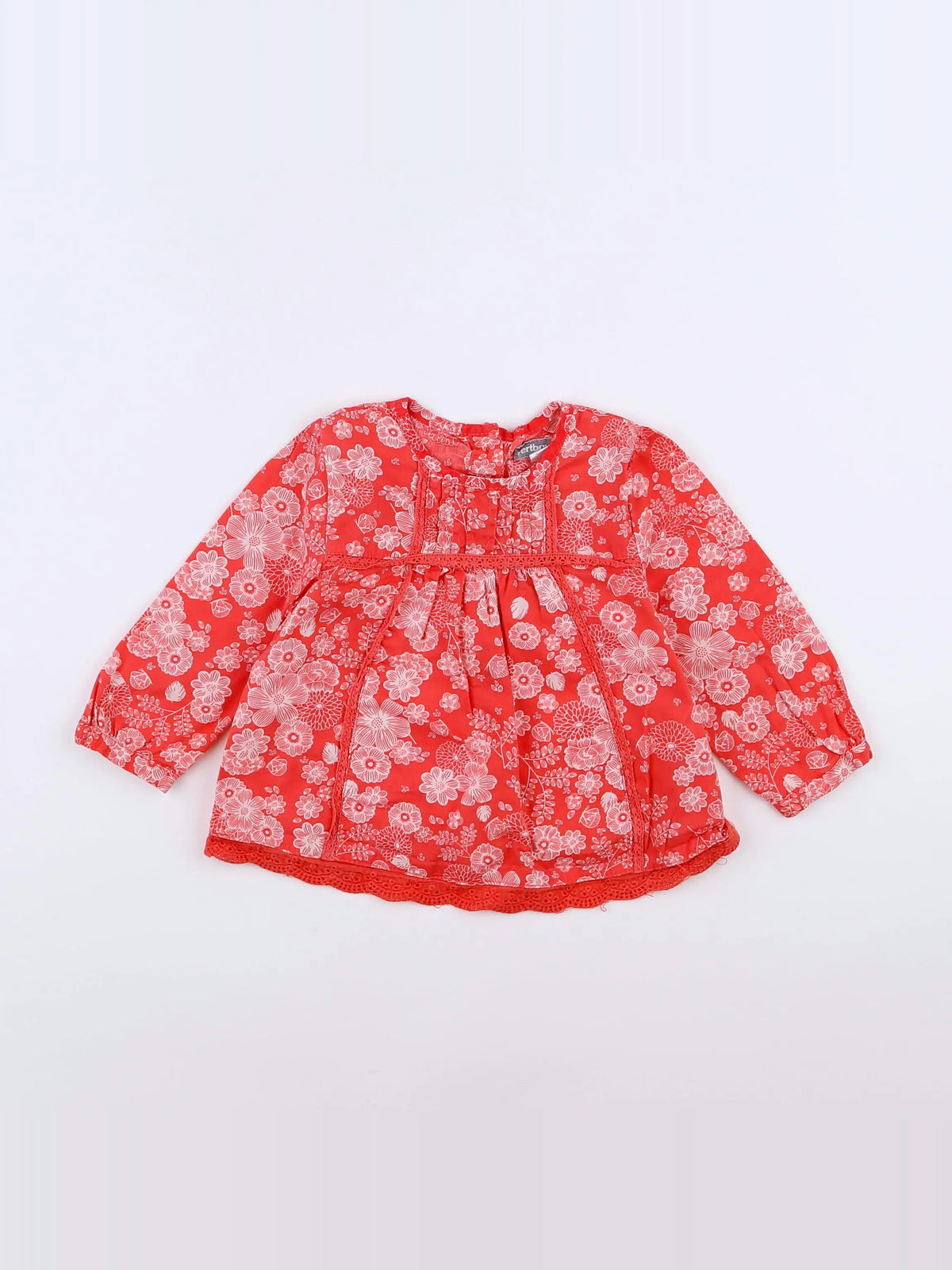Vertbaudet - blouse rose - 9 mois