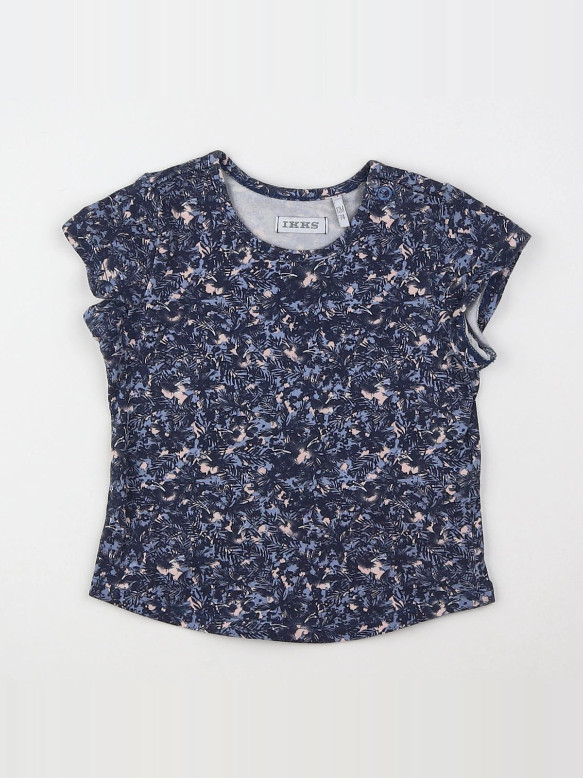 IKKS - tee-shirt bleu - 12 mois