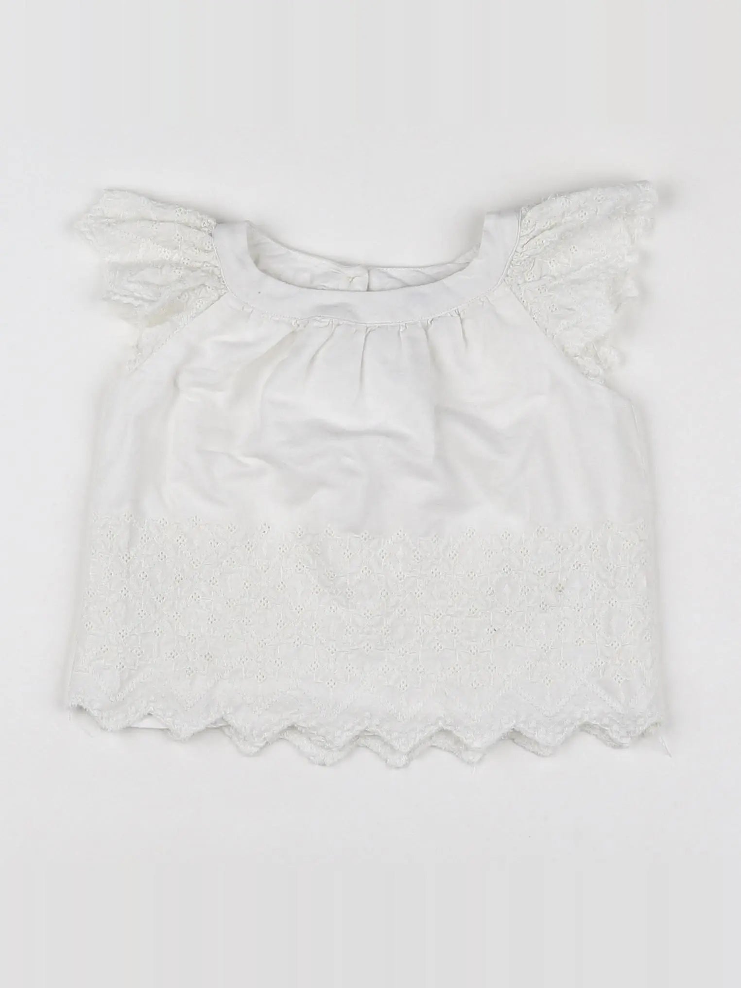 GAP - blouse blanc - 12/18 mois