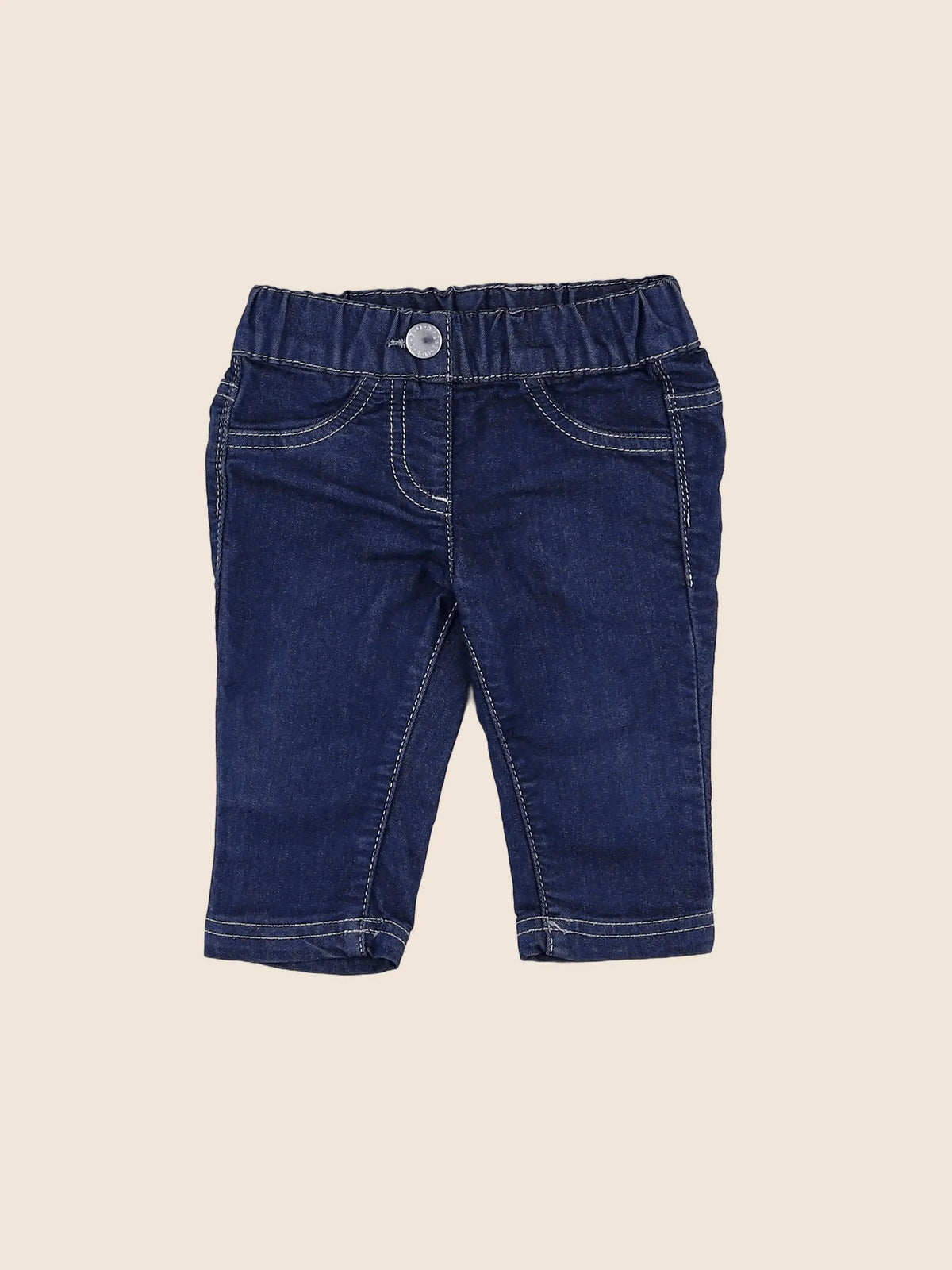 Benetton - jegging bleu - 12 mois