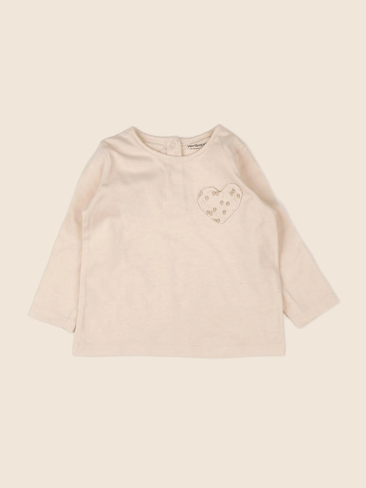 Vertbaudet - tee-shirt rose - 12 mois