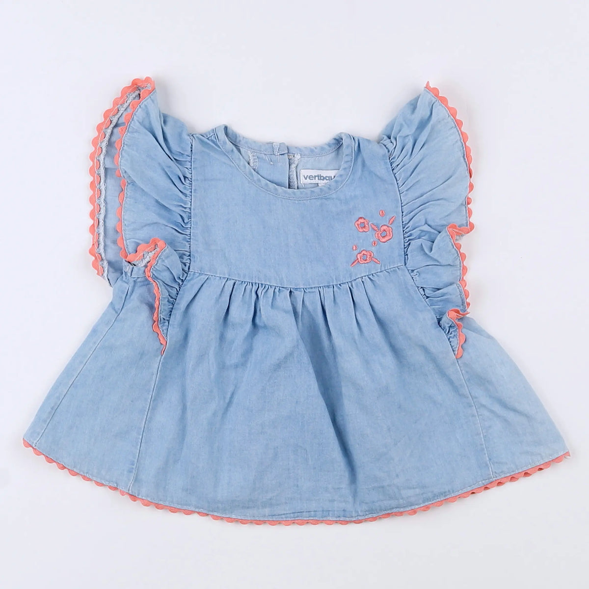 Vertbaudet - blouse bleu - 3 mois