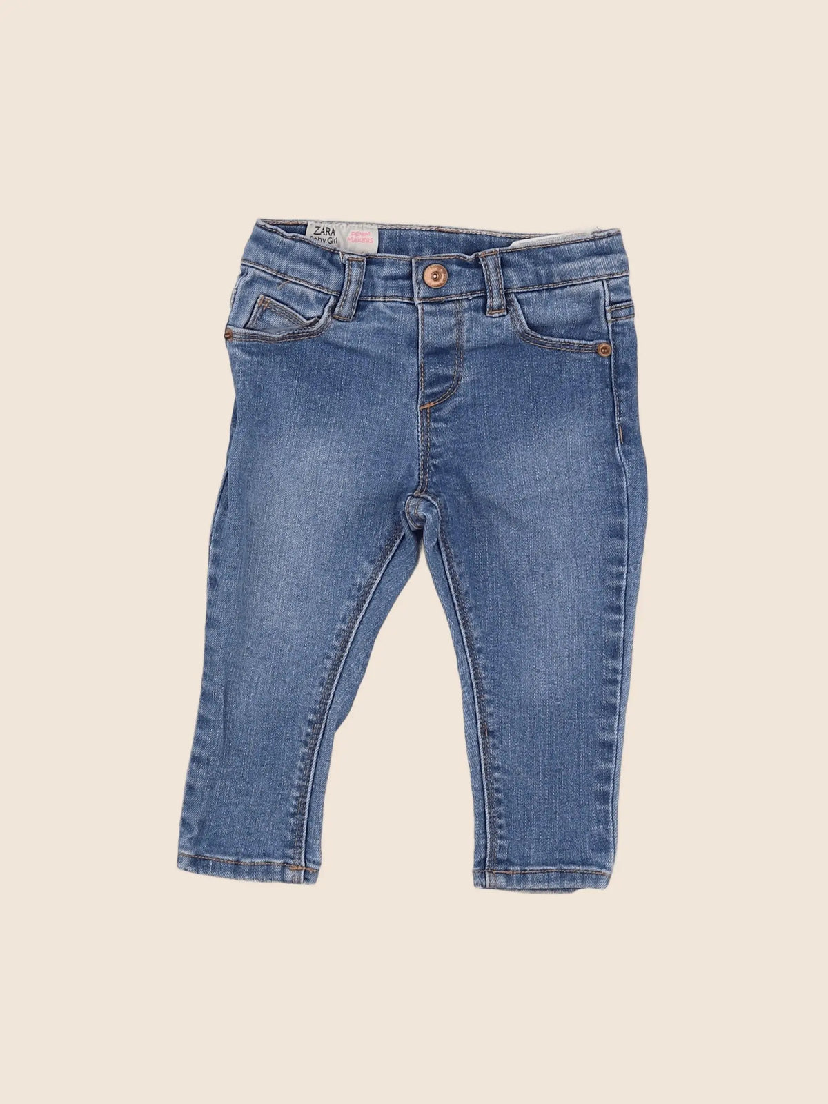 Zara - jean bleu - 6/9 mois