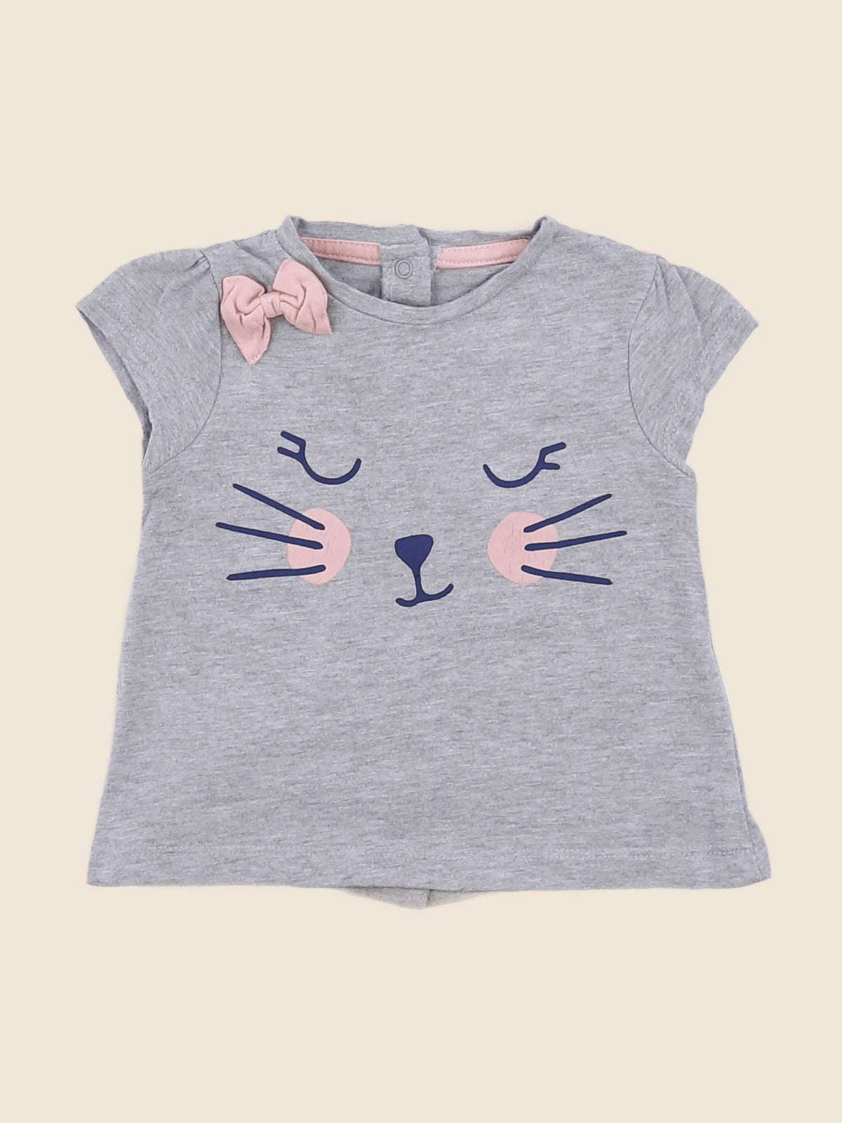 Vertbaudet - tee-shirt gris - 3 mois