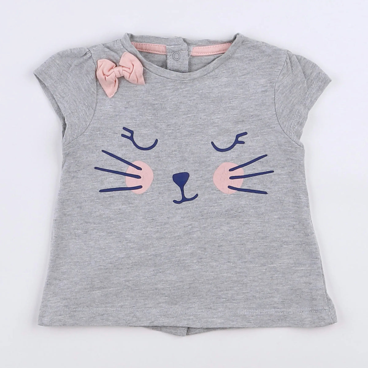 Vertbaudet - tee-shirt gris - 3 mois