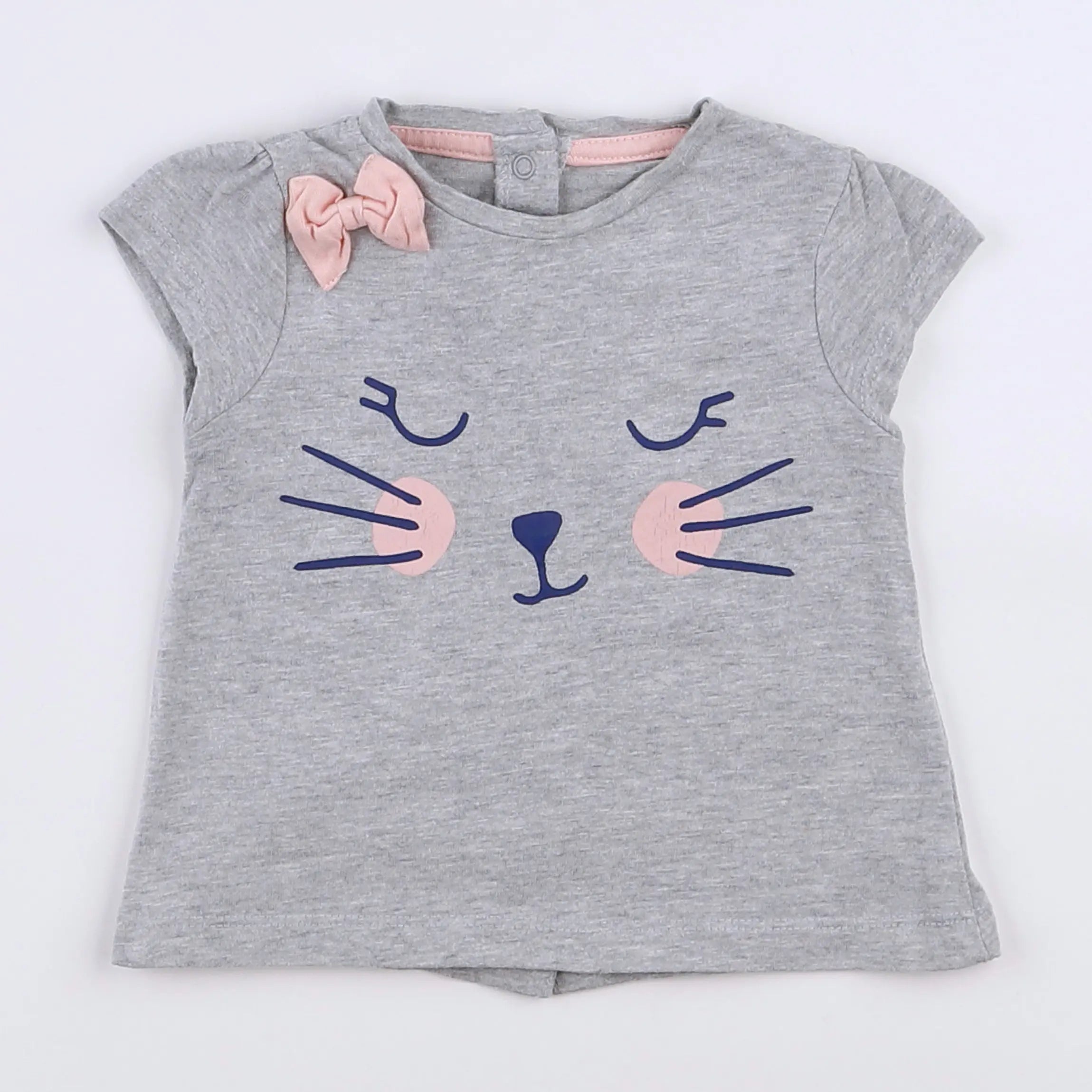 Vertbaudet - tee-shirt gris - 3 mois