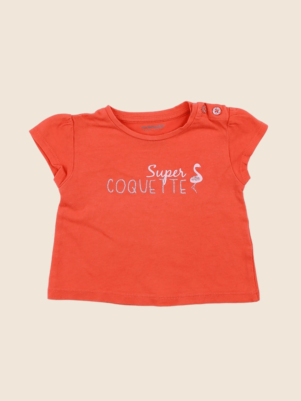 Vertbaudet - tee-shirt rose - 3 mois