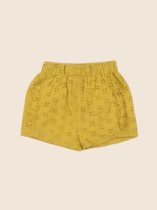 Vertbaudet - short jaune - 9 mois