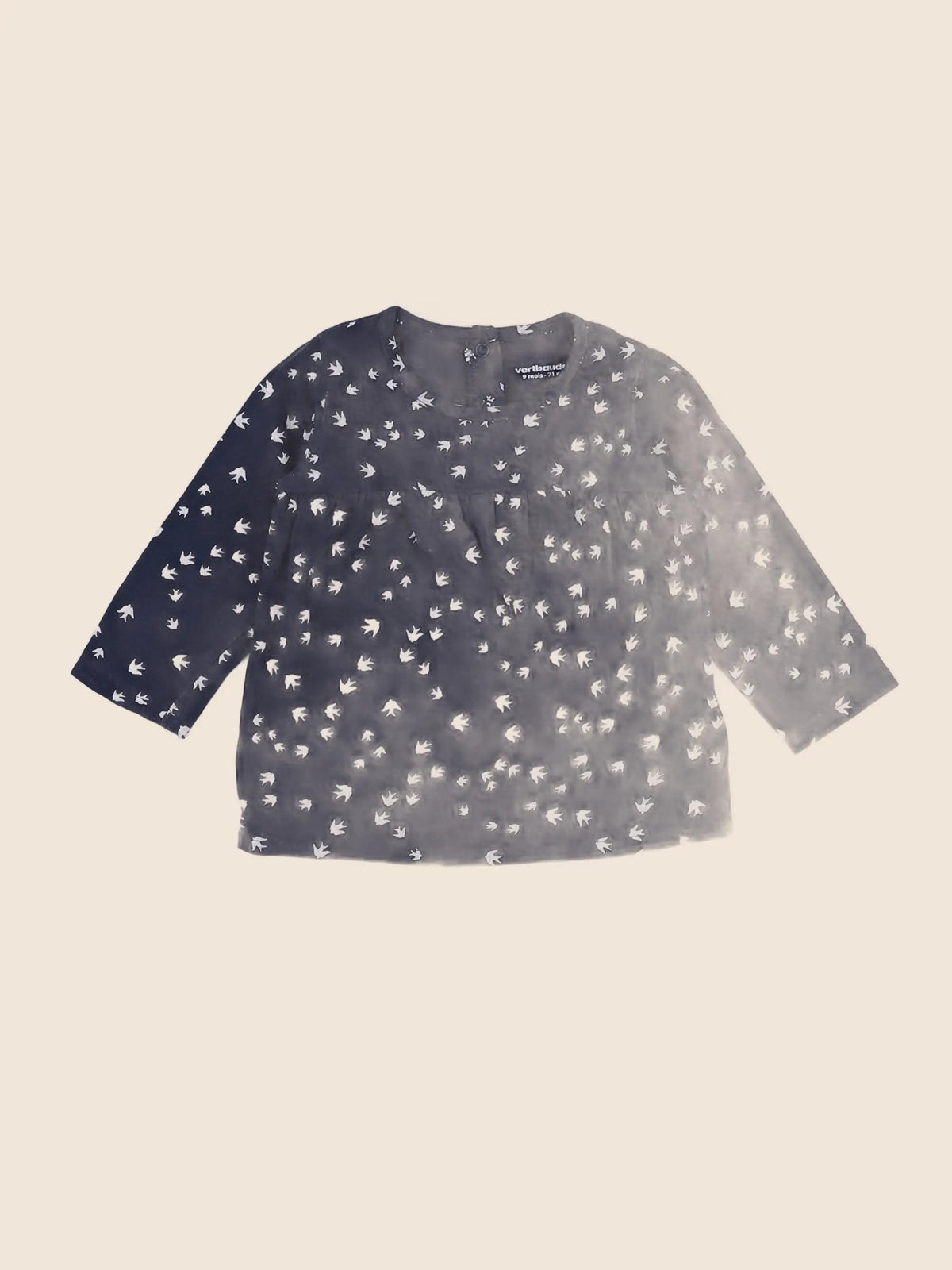 Vertbaudet - tee-shirt bleu - 9 mois