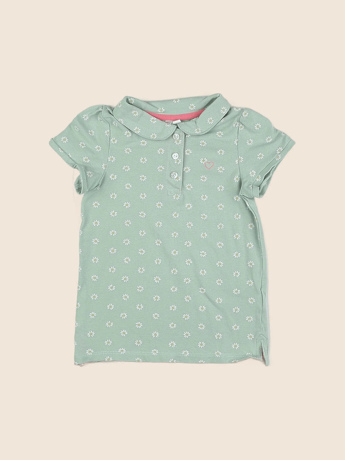 H&M - polo vert - 12/18 mois