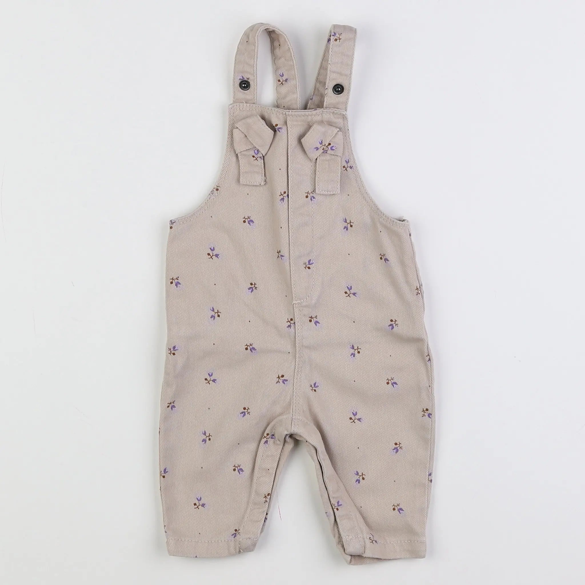 Vertbaudet - salopette marron - 3 mois