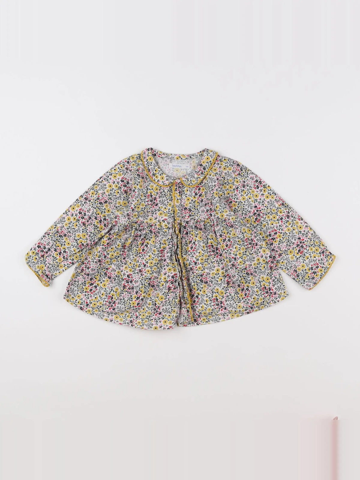 Boutchou - blouse jaune - 12 mois