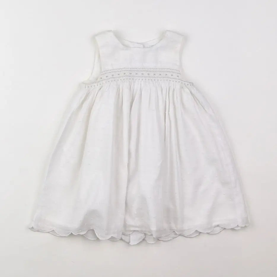 Vertbaudet - robe blanc - 18 mois