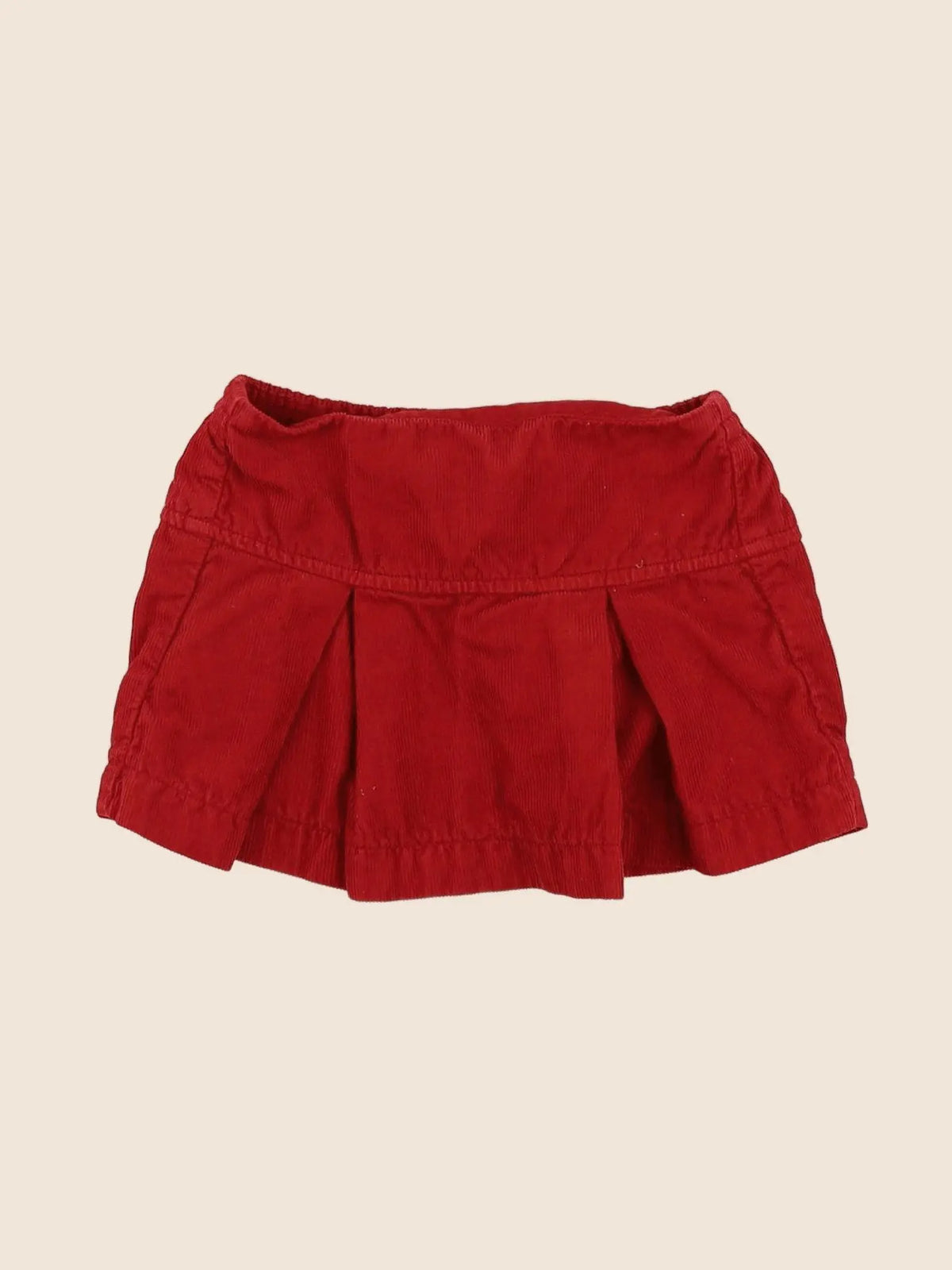 Benetton - jupe rouge - 6/9 mois