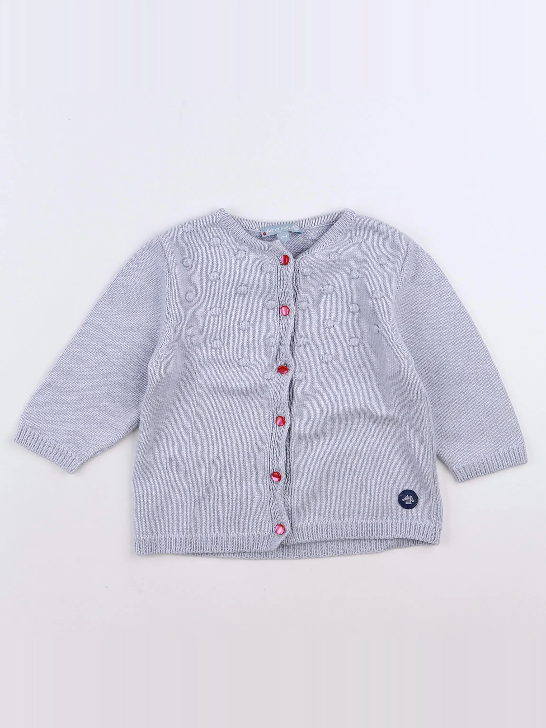 Armor Lux - gilet gris - 12 mois