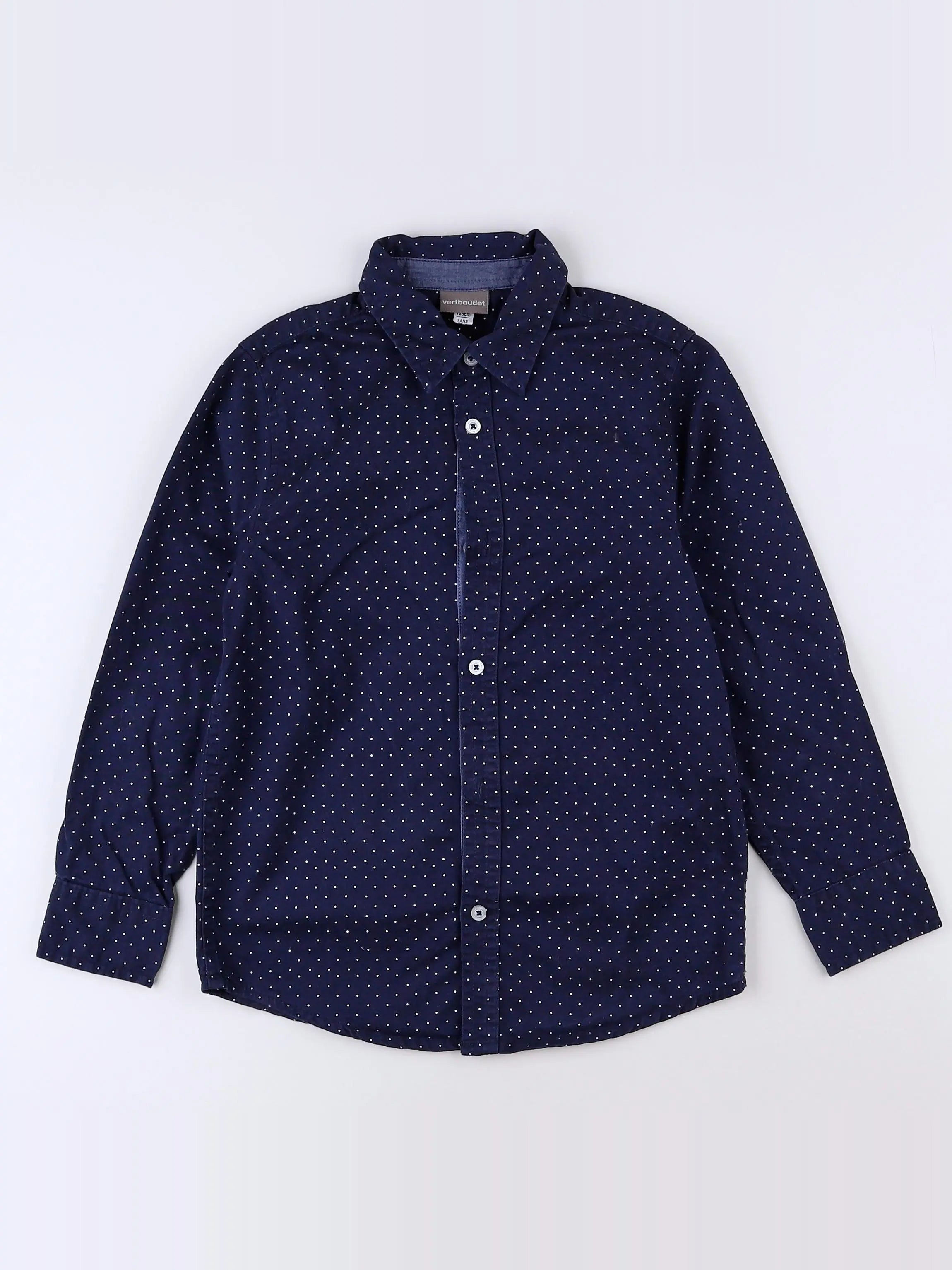 Vertbaudet - chemise bleu - 8 ans