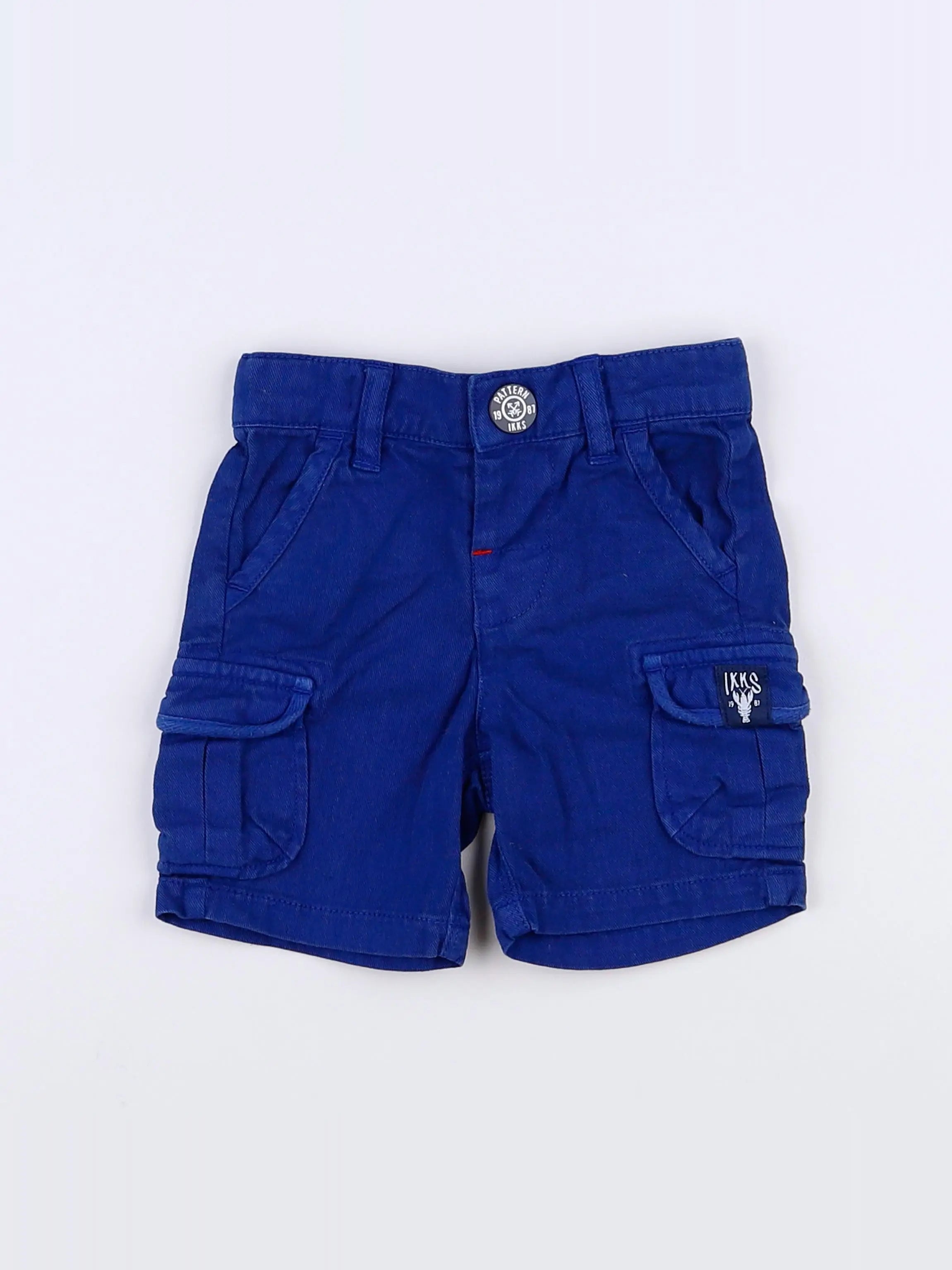 IKKS - short bleu - 3 mois