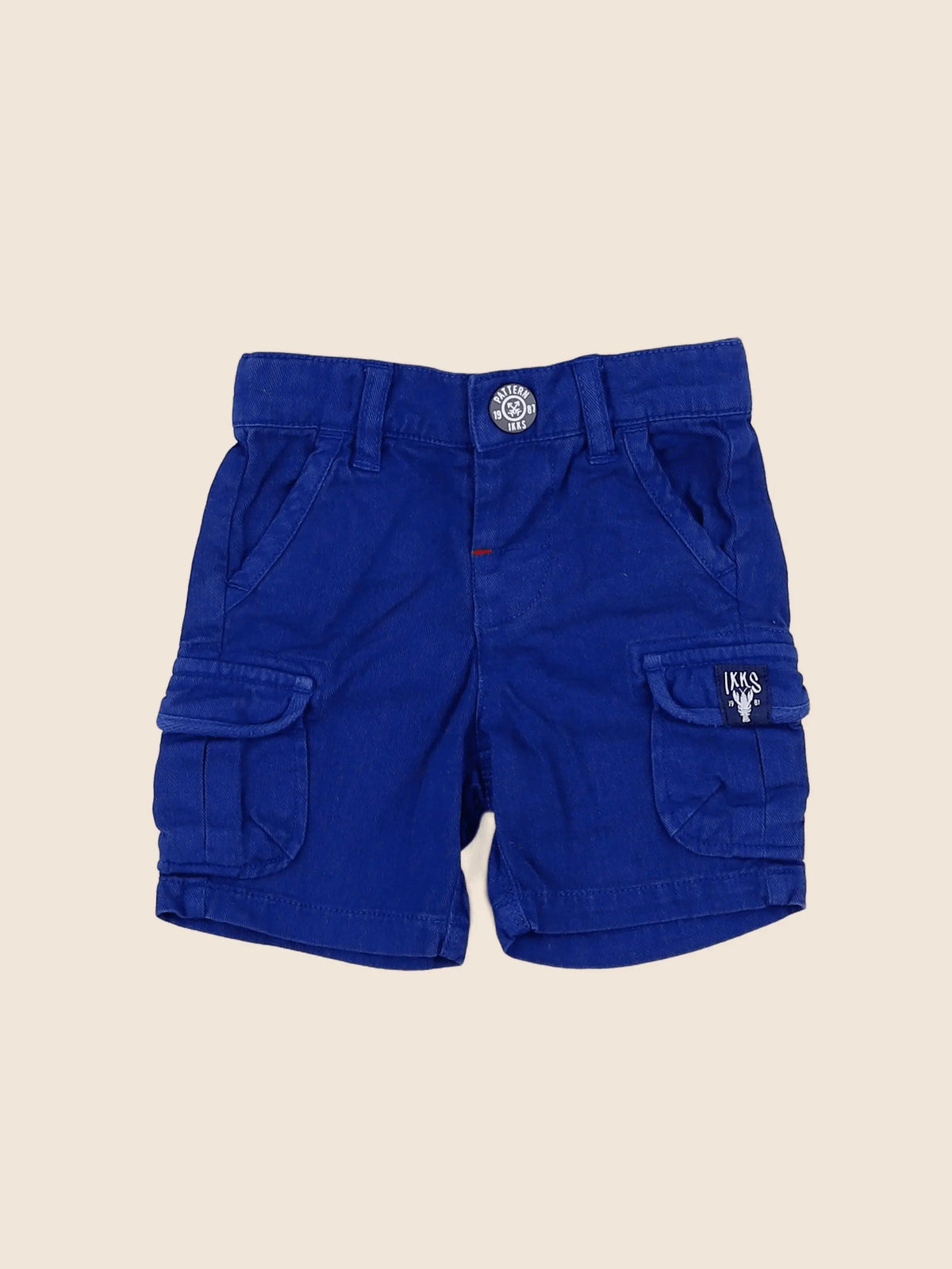 IKKS - short bleu - 3 mois