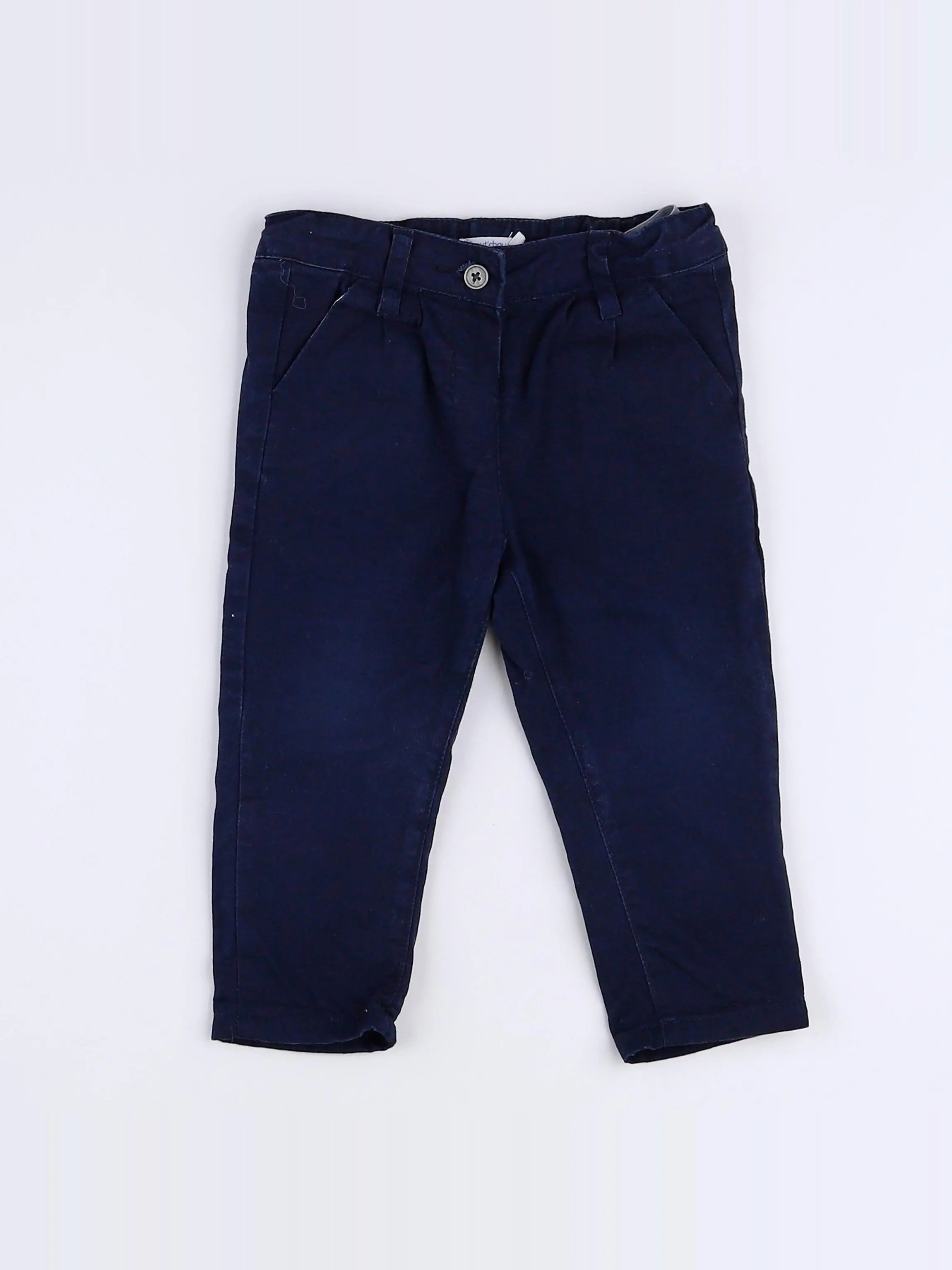 Boutchou - pantalon bleu - 12 mois