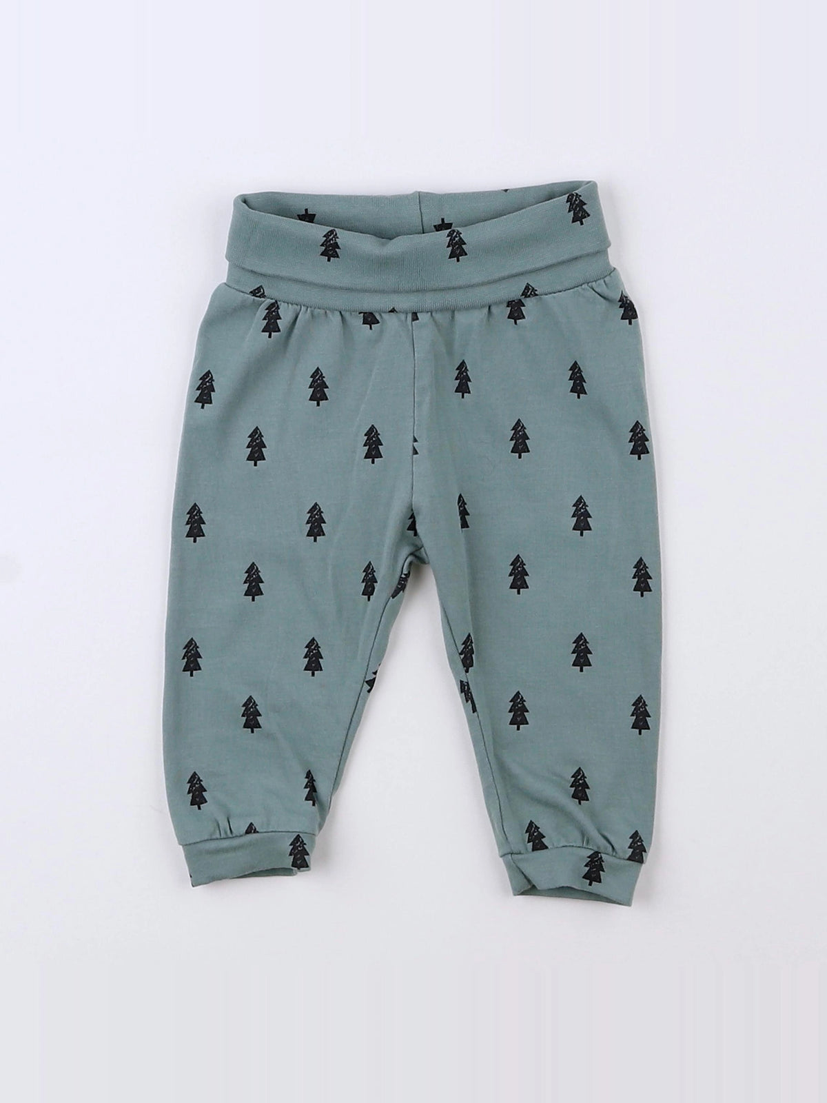 H&M - legging vert, noir - 3 mois