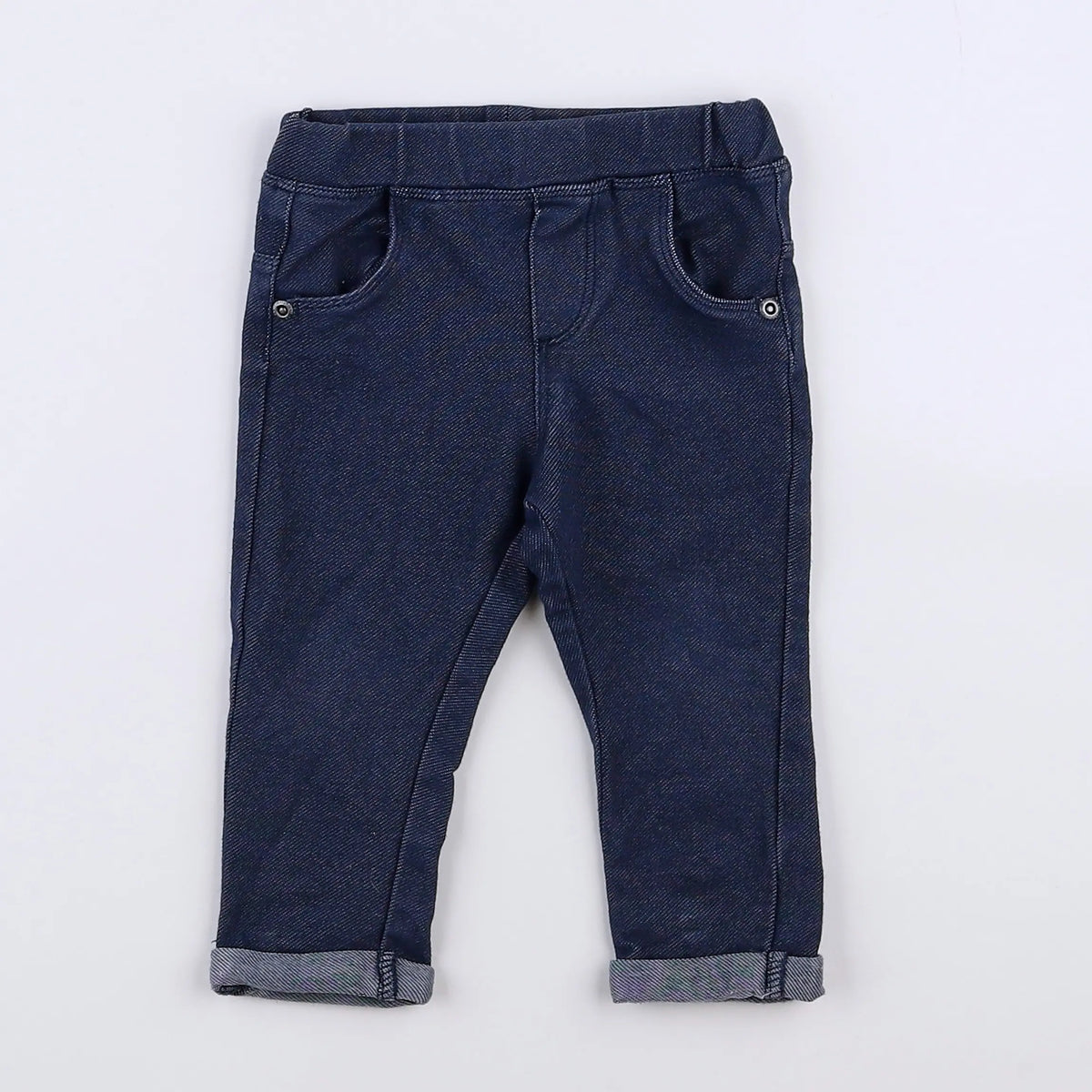 Vertbaudet - jegging bleu - 12 mois